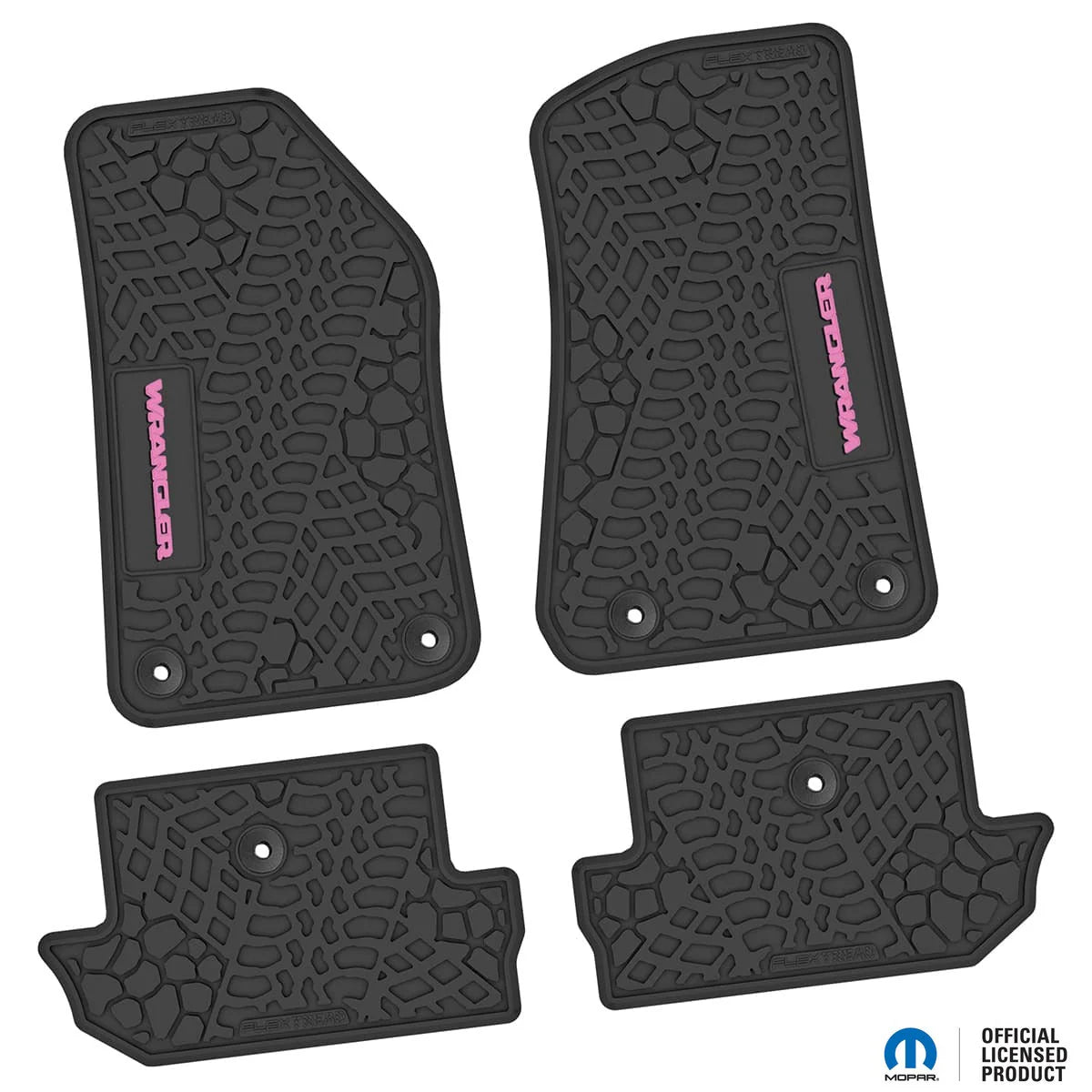 18-25 Jeep Wrangler JL 2Dr Floor Mats (4pc) w/ Wrangler Logo