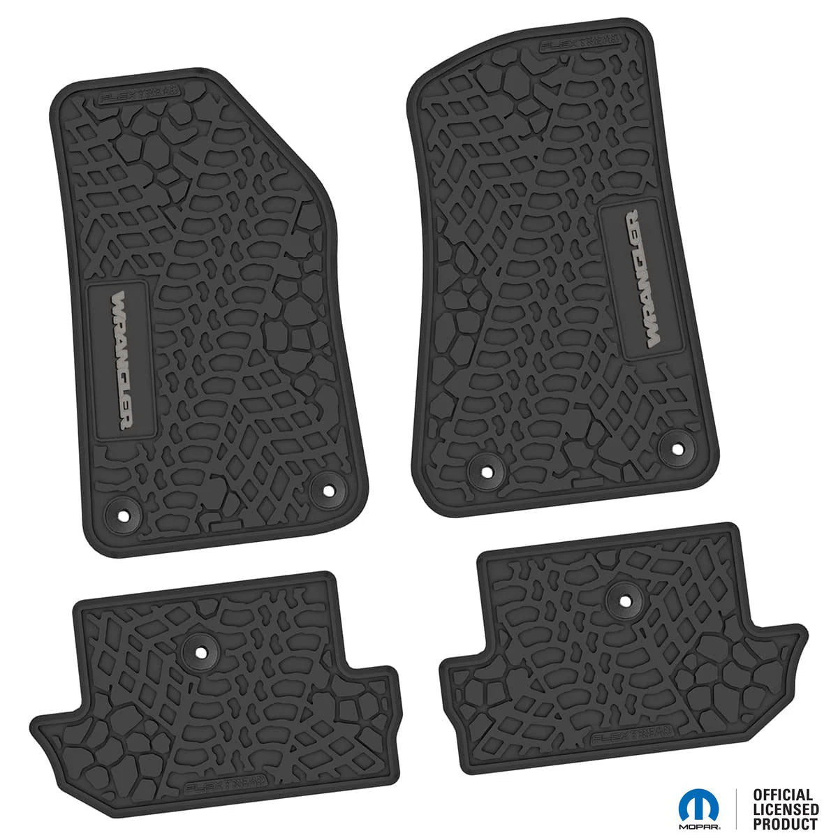 18-25 Jeep Wrangler JL 2Dr Floor Mats (4pc) w/ Wrangler Logo