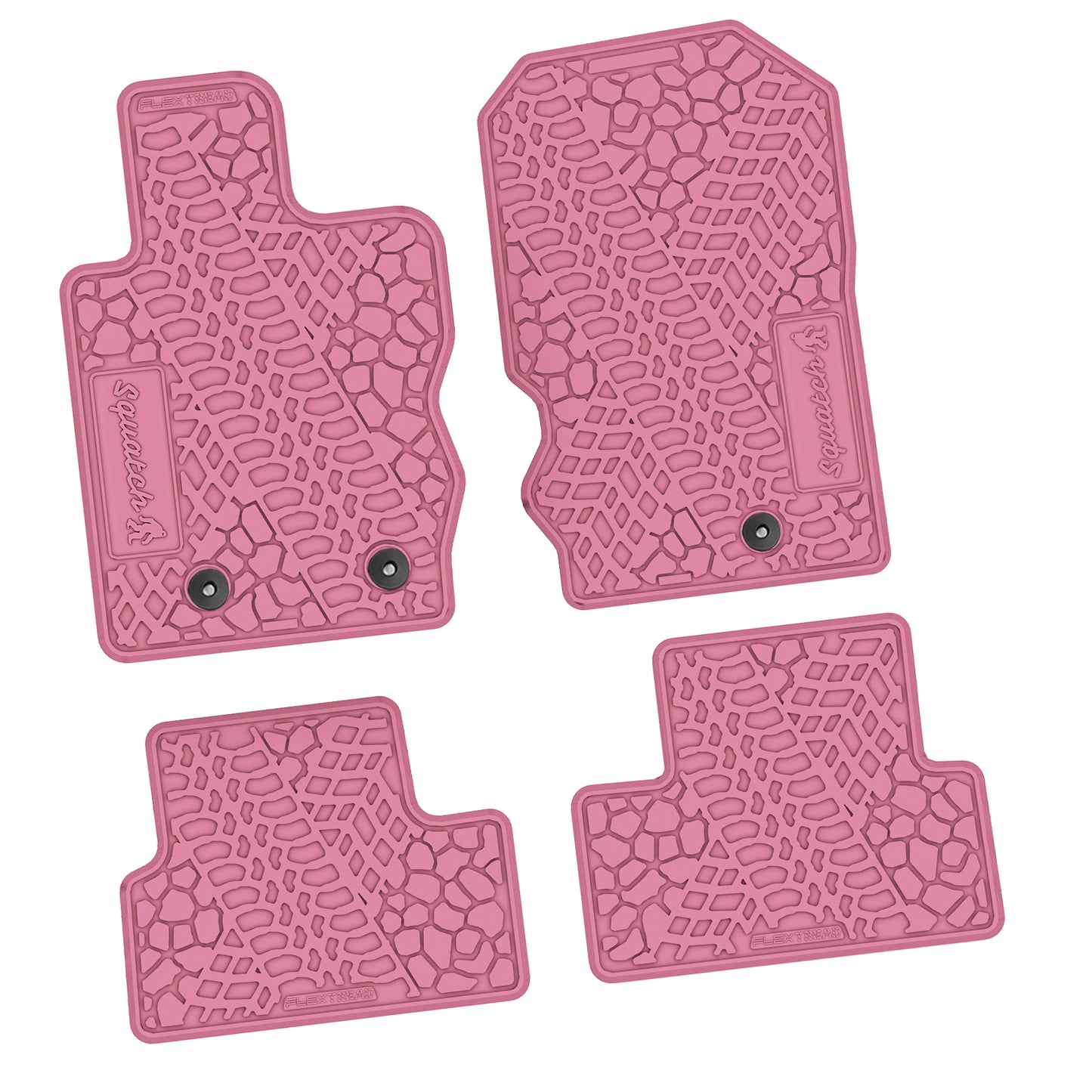 2021–2025 Ford Bronco 2-Door Floor Mats (4-Piece) – Squatch Logo