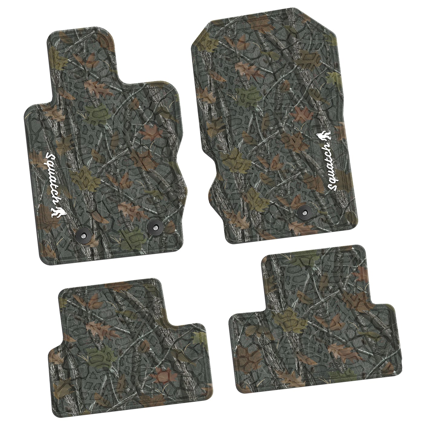 2021–2025 Ford Bronco 2-Door Floor Mats (4-Piece) – Squatch Logo