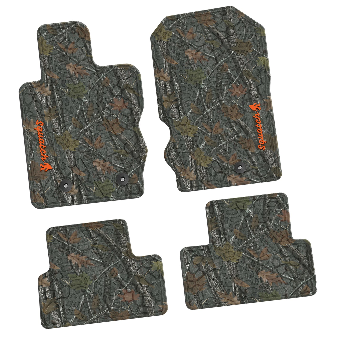 2021–2025 Ford Bronco 2-Door Floor Mats (4-Piece) – Squatch Logo
