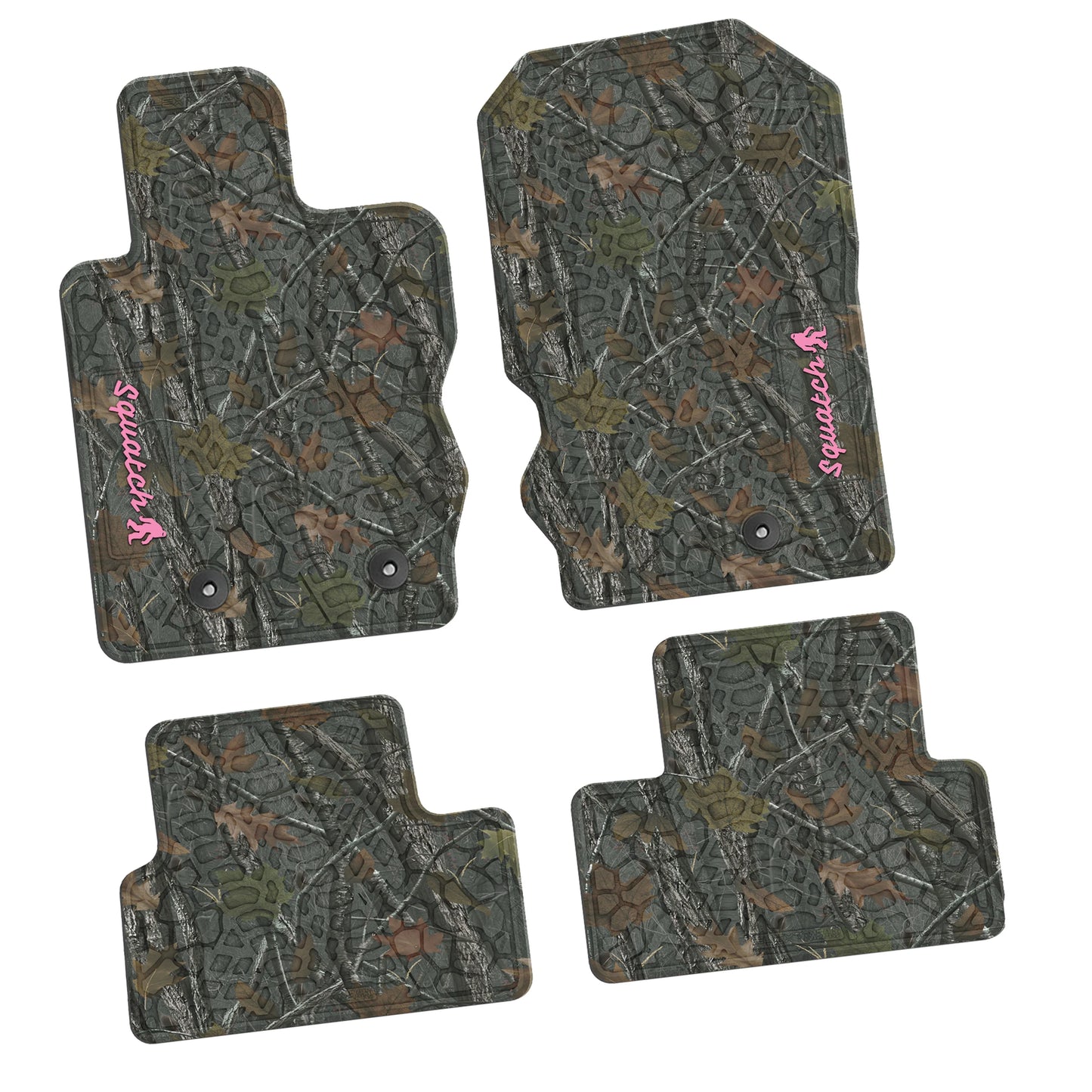 2021–2025 Ford Bronco 2-Door Floor Mats (4-Piece) – Squatch Logo
