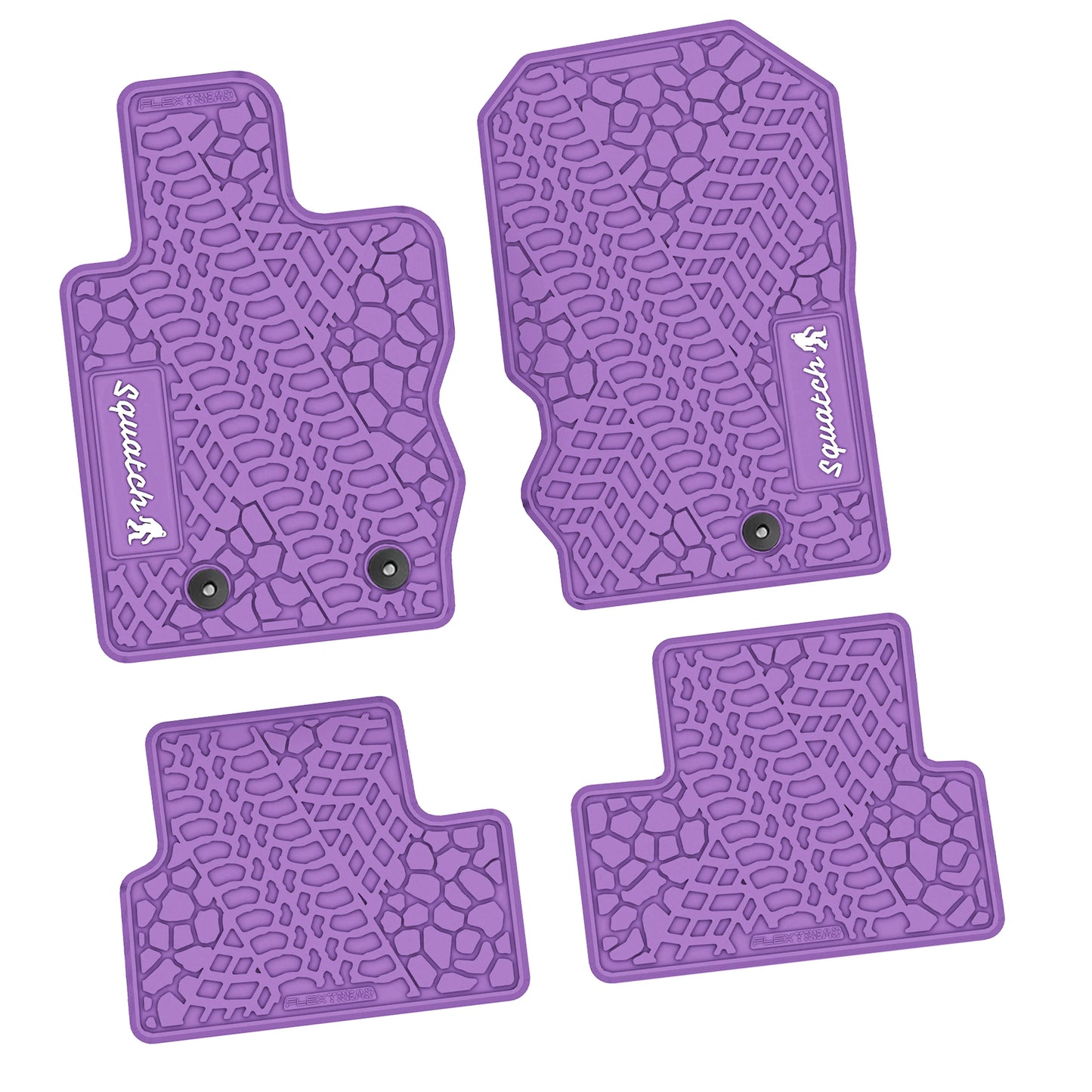 2021–2025 Ford Bronco 2-Door Floor Mats (4-Piece) – Squatch Logo