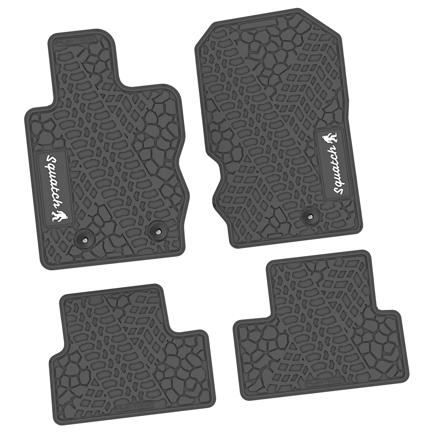2021–2025 Ford Bronco 2-Door Floor Mats (4-Piece) – Squatch Logo
