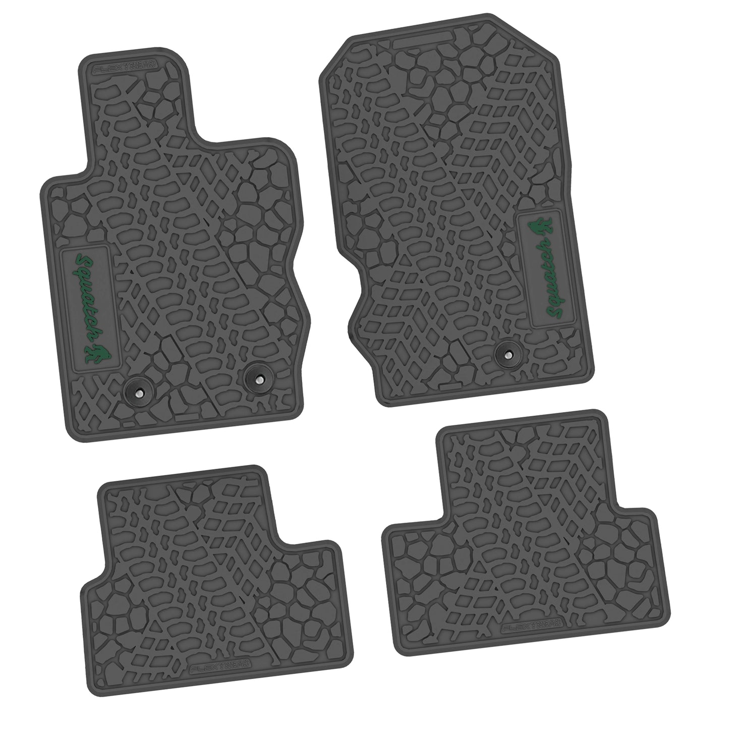 2021–2025 Ford Bronco 2-Door Floor Mats (4-Piece) – Squatch Logo