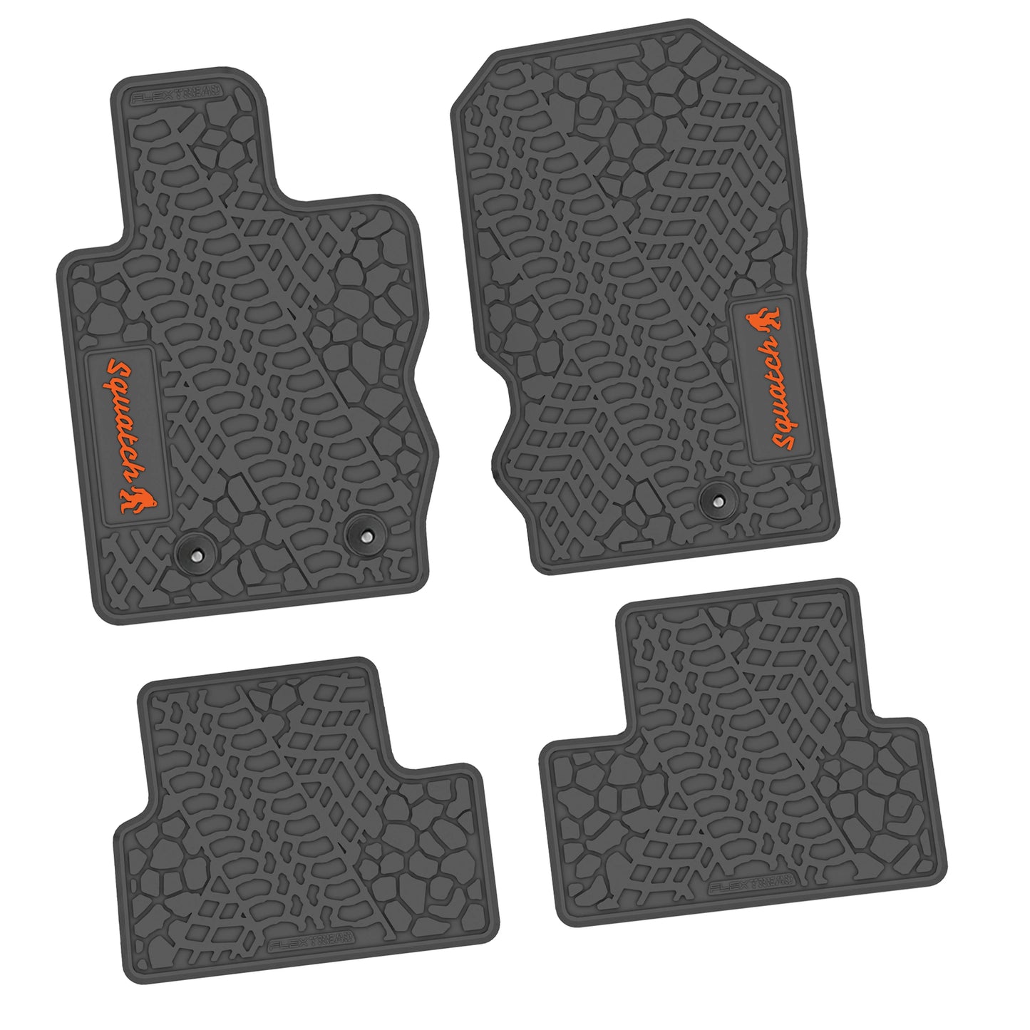 2021–2025 Ford Bronco 2-Door Floor Mats (4-Piece) – Squatch Logo