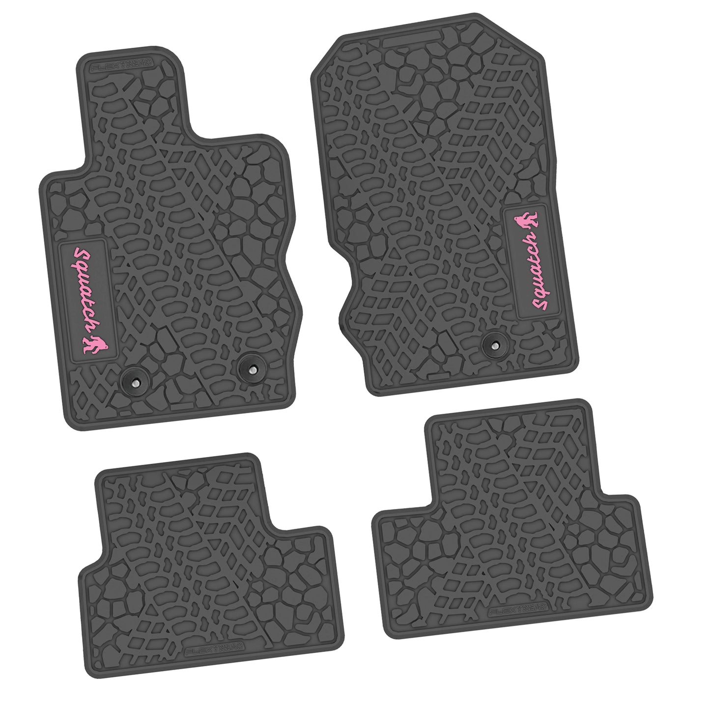 2021–2025 Ford Bronco 2-Door Floor Mats (4-Piece) – Squatch Logo