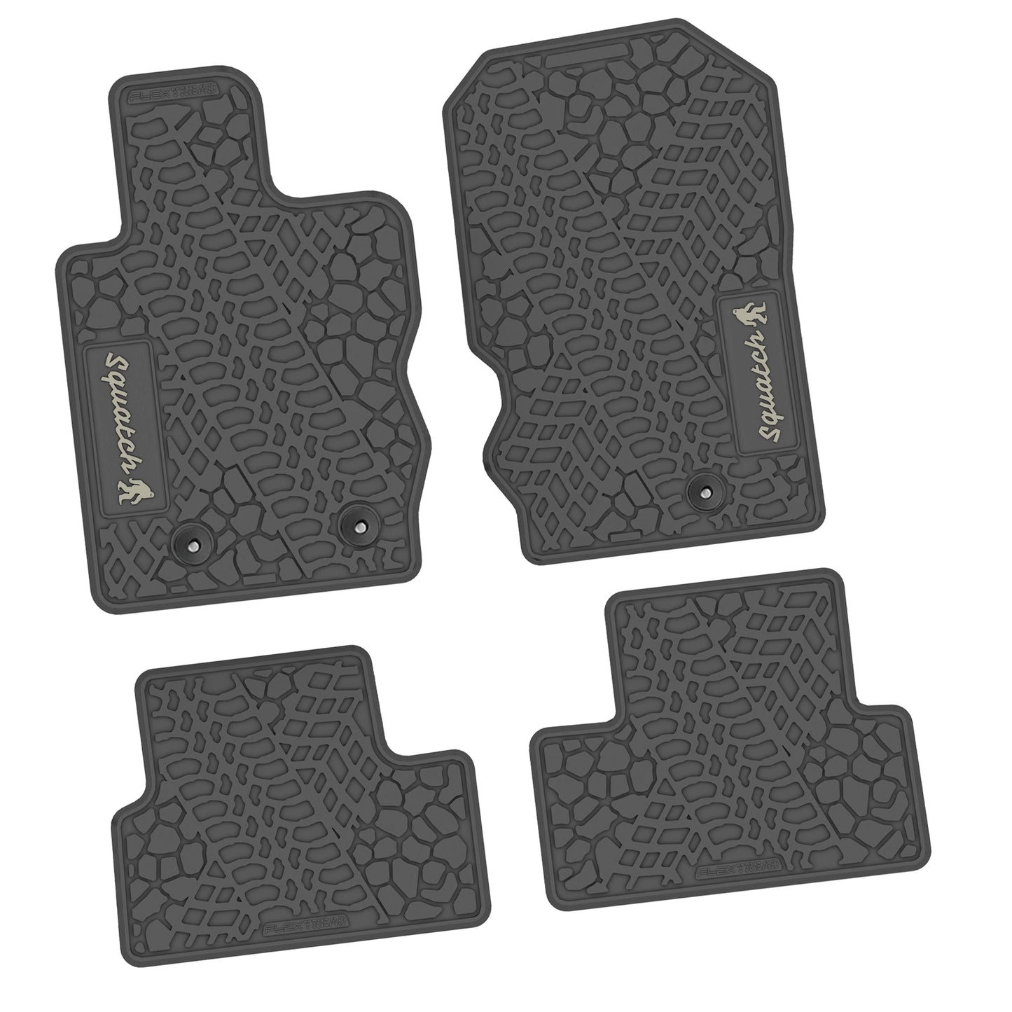 2021–2025 Ford Bronco 2-Door Floor Mats (4-Piece) – Squatch Logo
