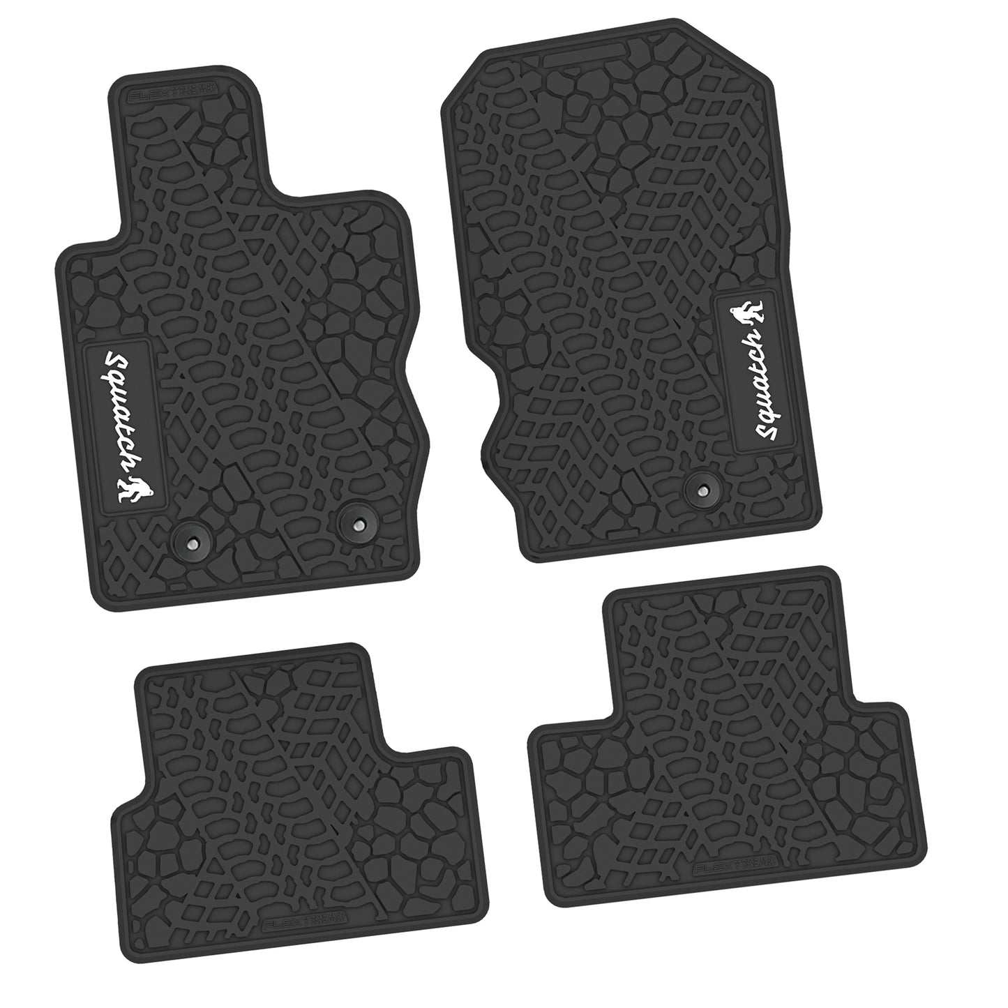 2021–2025 Ford Bronco 2-Door Floor Mats (4-Piece) – Squatch Logo