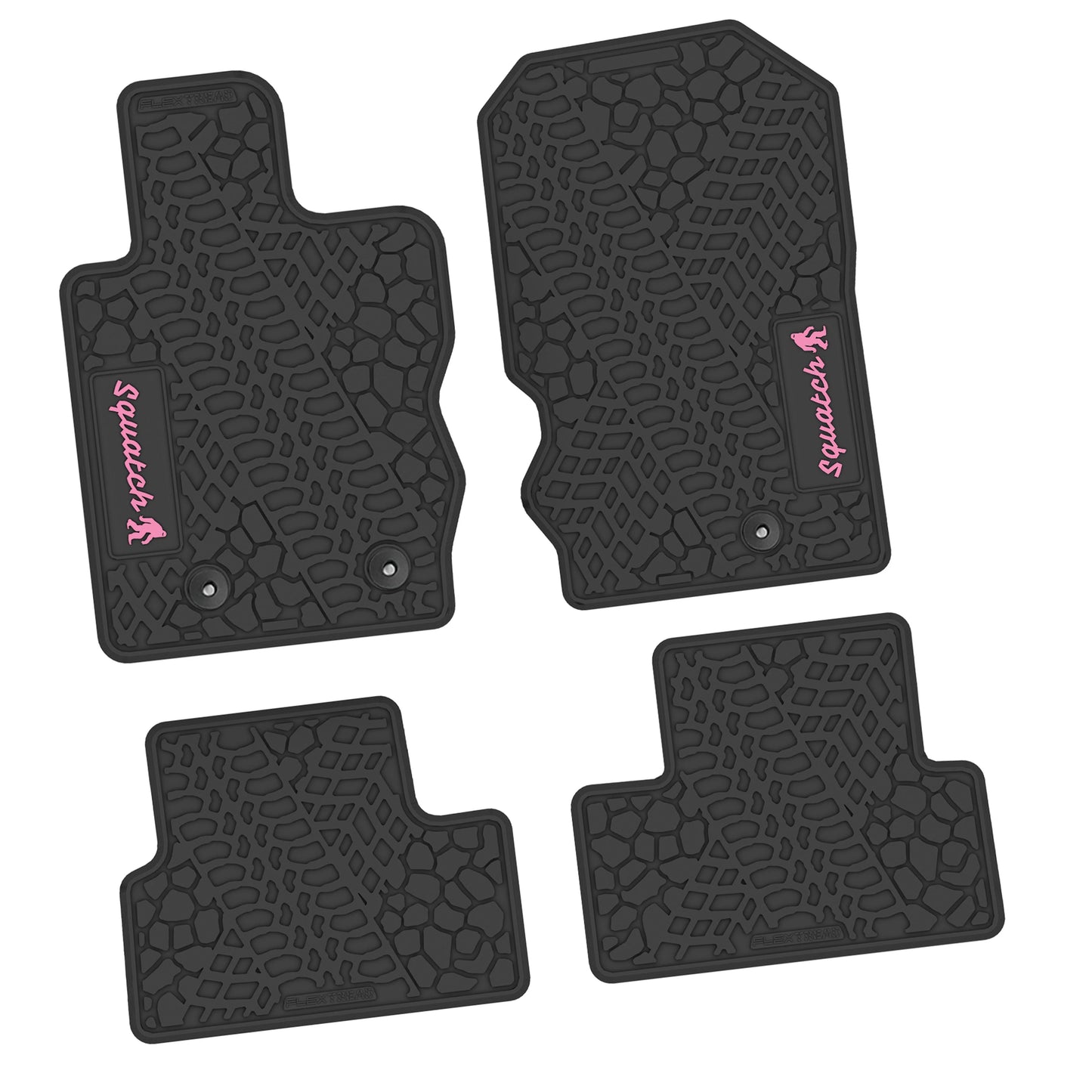 2021–2025 Ford Bronco 2-Door Floor Mats (4-Piece) – Squatch Logo