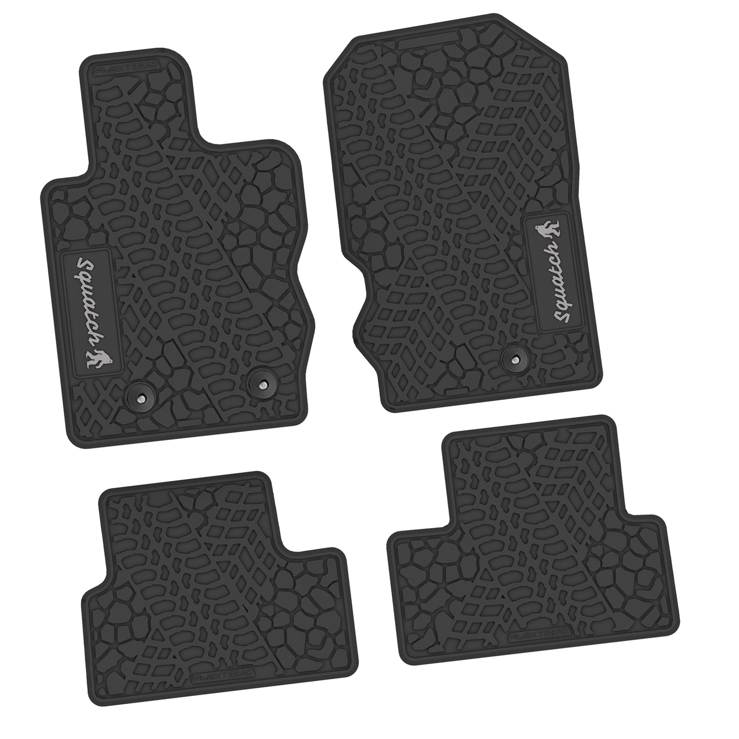 2021–2025 Ford Bronco 2-Door Floor Mats (4-Piece) – Squatch Logo