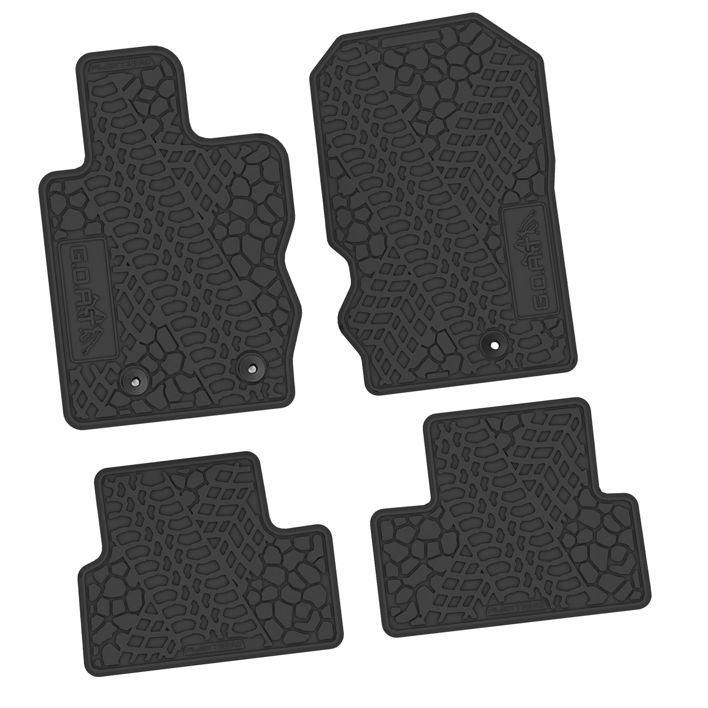 2021–2025 Ford Bronco 2-Door Floor Mats (4-Piece) – GOAT & Mountain Logo