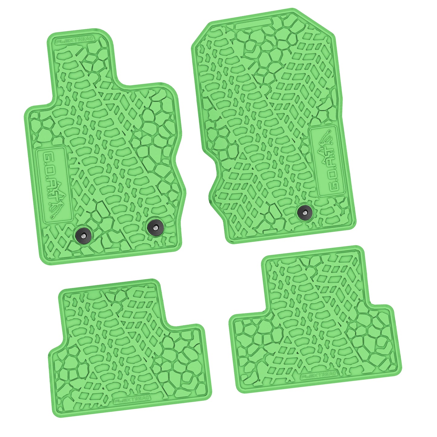 2021–2025 Ford Bronco 2-Door Floor Mats (4-Piece) – GOAT & Mountain Logo