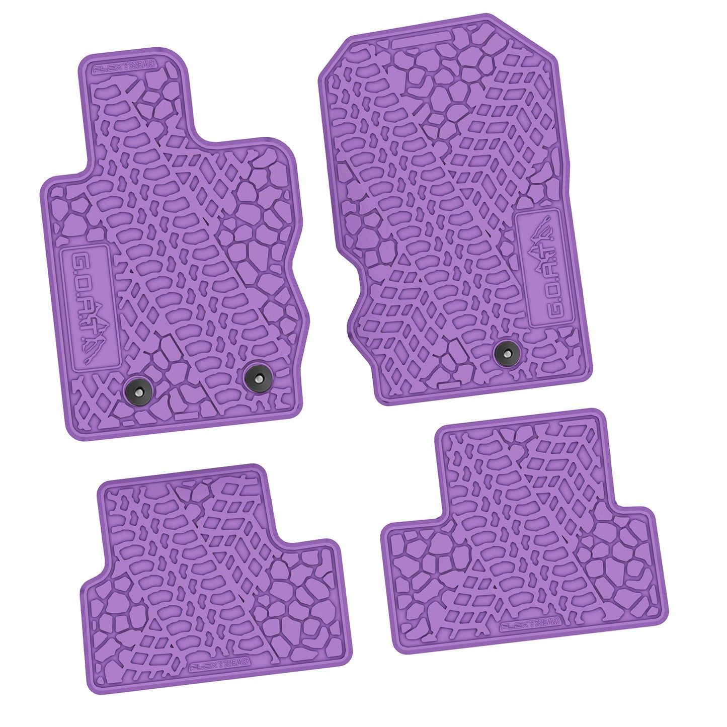 2021–2025 Ford Bronco 2-Door Floor Mats (4-Piece) – GOAT & Mountain Logo