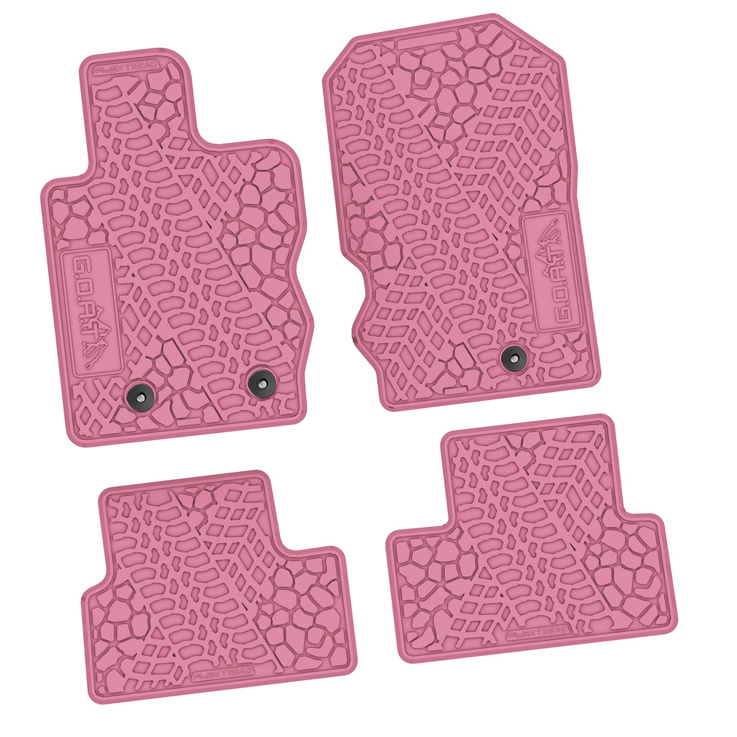 2021–2025 Ford Bronco 2-Door Floor Mats (4-Piece) – GOAT & Mountain Logo