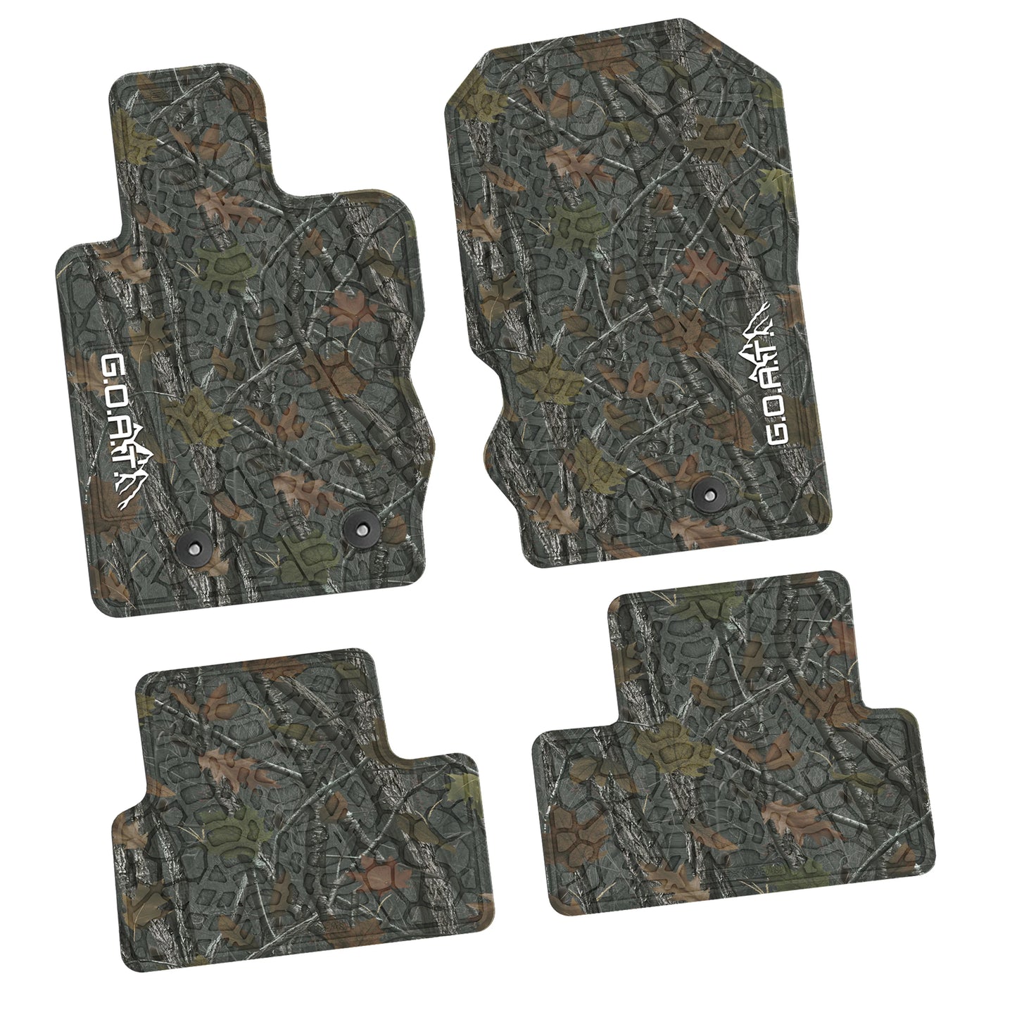 2021–2025 Ford Bronco 2-Door Floor Mats (4-Piece) – GOAT & Mountain Logo