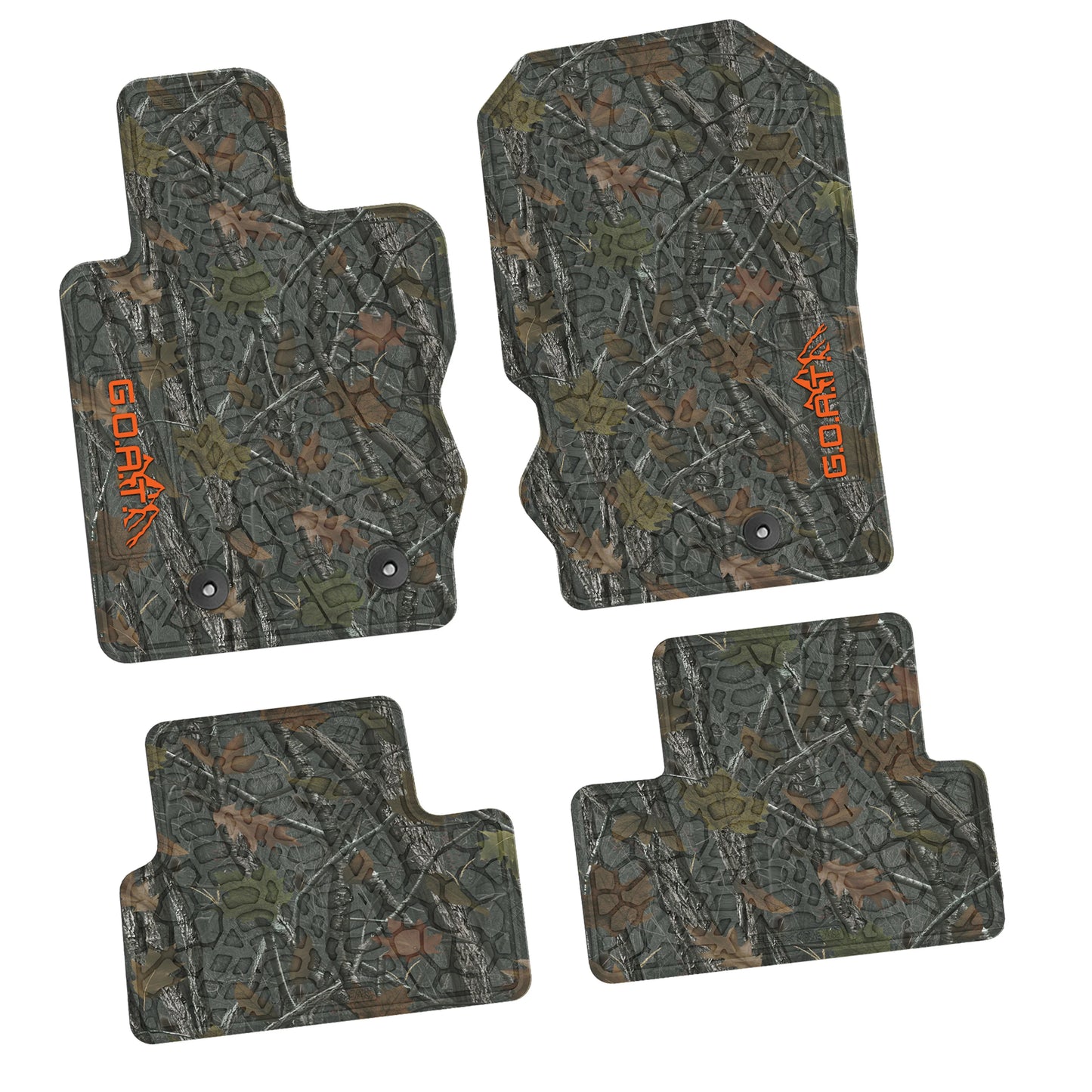 2021–2025 Ford Bronco 2-Door Floor Mats (4-Piece) – GOAT & Mountain Logo