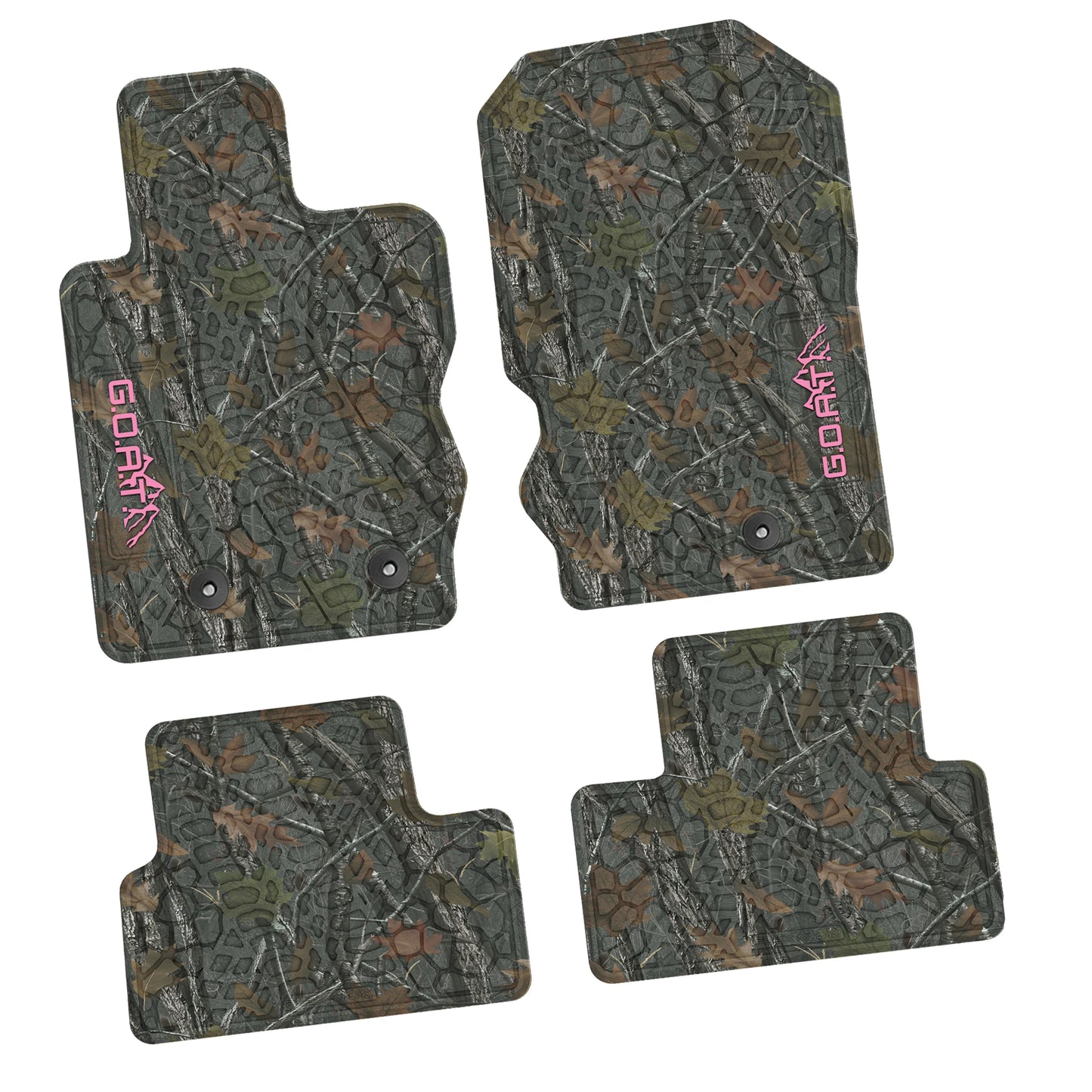 2021–2025 Ford Bronco 2-Door Floor Mats (4-Piece) – GOAT & Mountain Logo