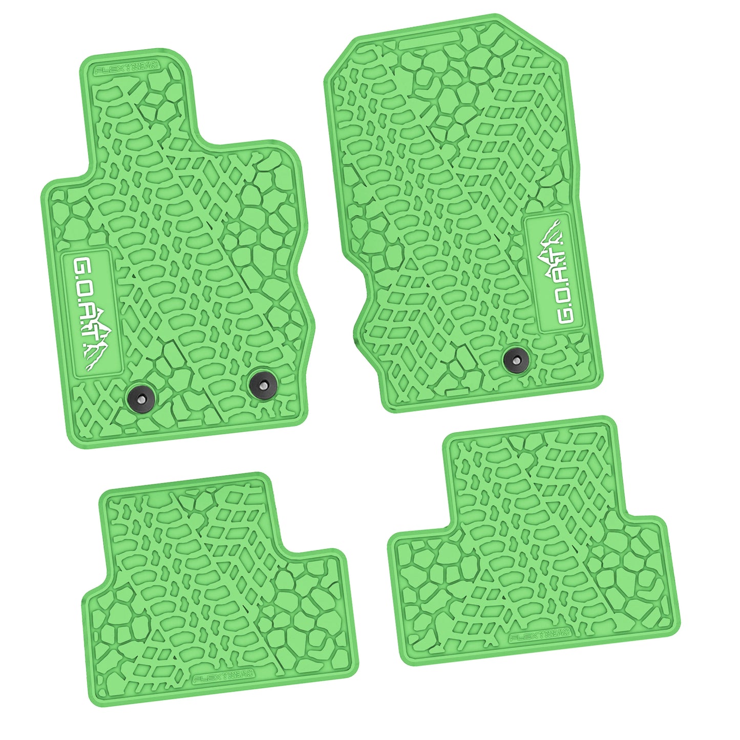 2021–2025 Ford Bronco 2-Door Floor Mats (4-Piece) – GOAT & Mountain Logo