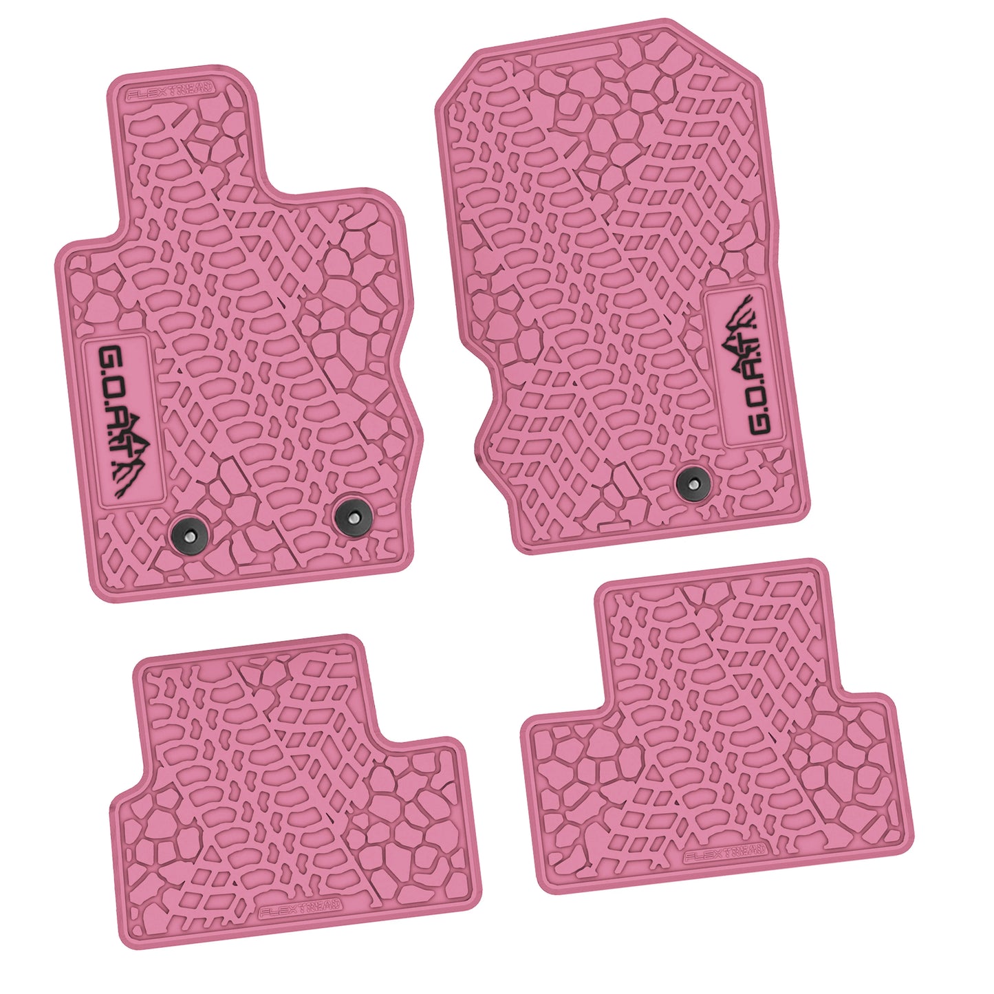 2021–2025 Ford Bronco 2-Door Floor Mats (4-Piece) – GOAT & Mountain Logo