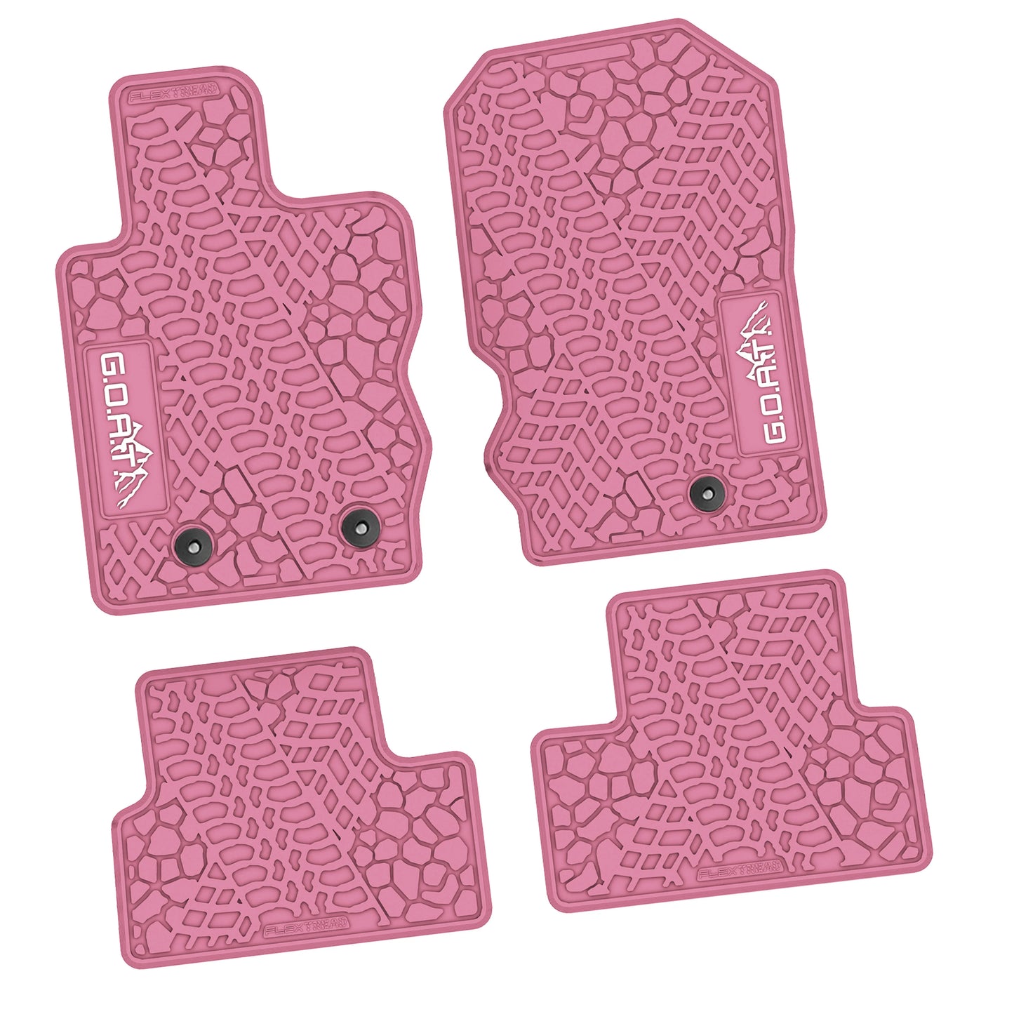 2021–2025 Ford Bronco 2-Door Floor Mats (4-Piece) – GOAT & Mountain Logo