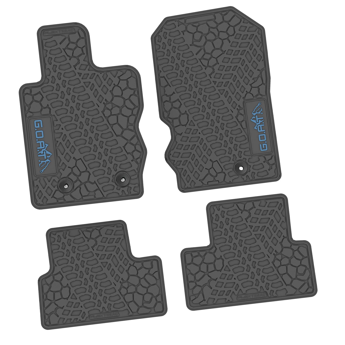 2021–2025 Ford Bronco 2-Door Floor Mats (4-Piece) – GOAT & Mountain Logo