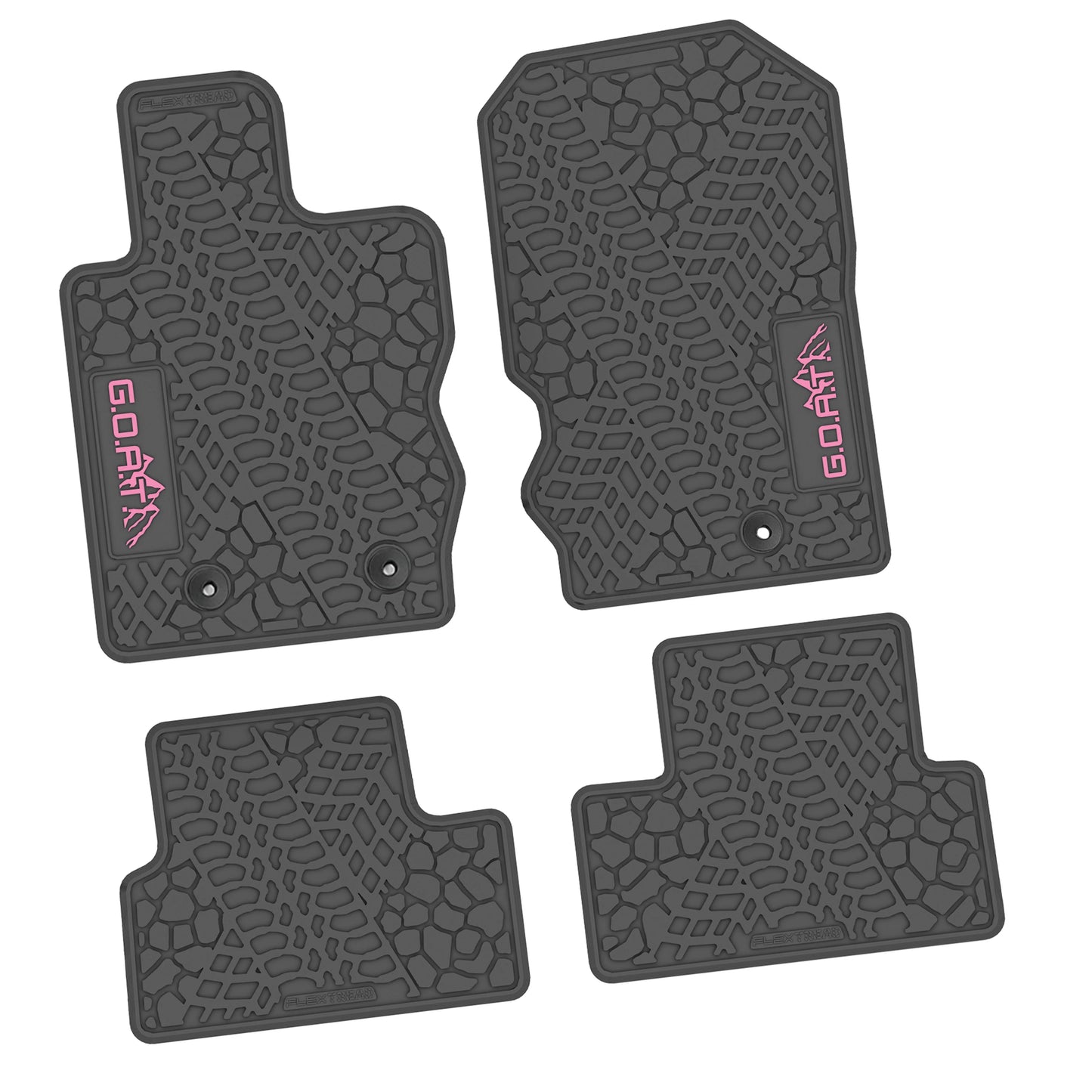 2021–2025 Ford Bronco 2-Door Floor Mats (4-Piece) – GOAT & Mountain Logo