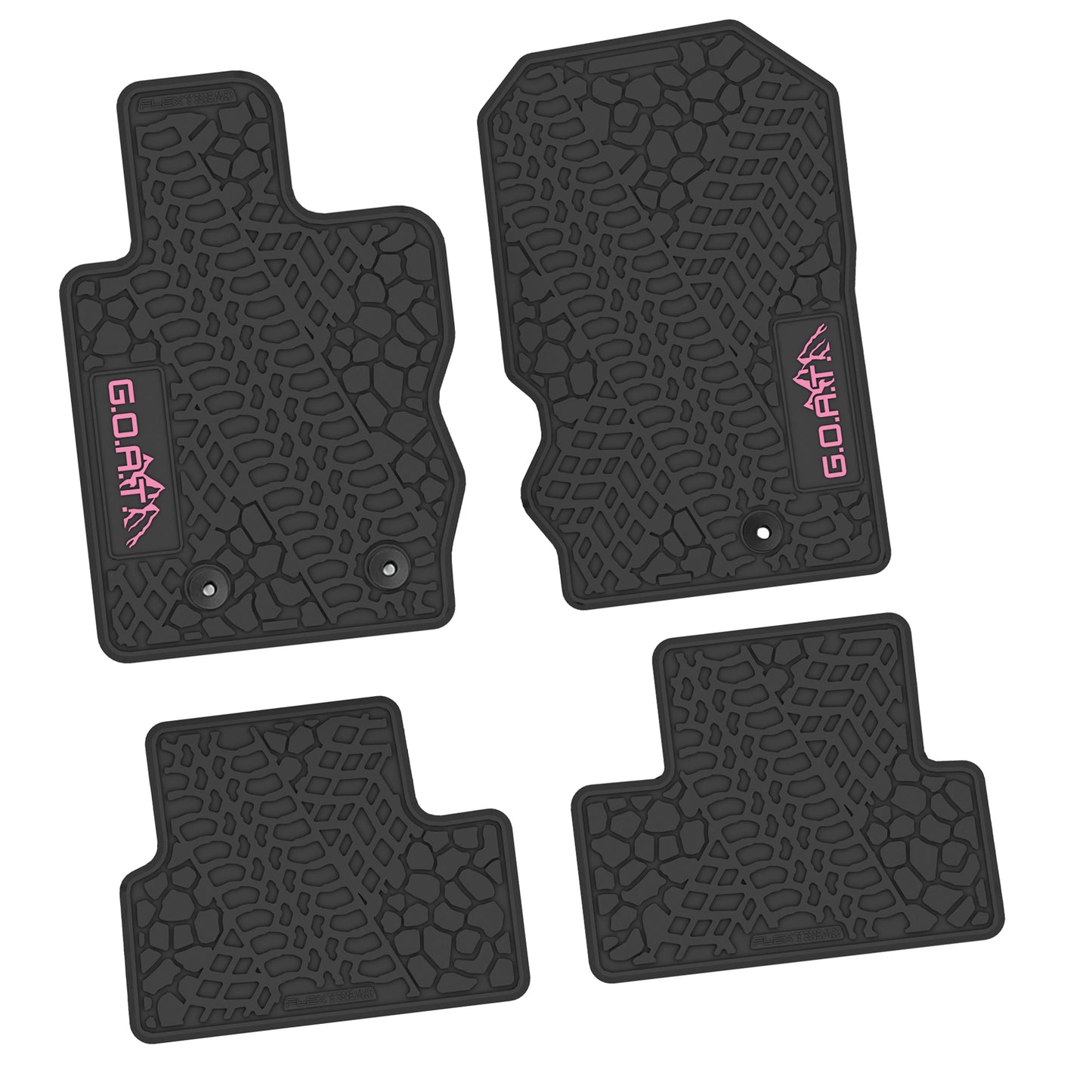 2021–2025 Ford Bronco 2-Door Floor Mats (4-Piece) – GOAT & Mountain Logo
