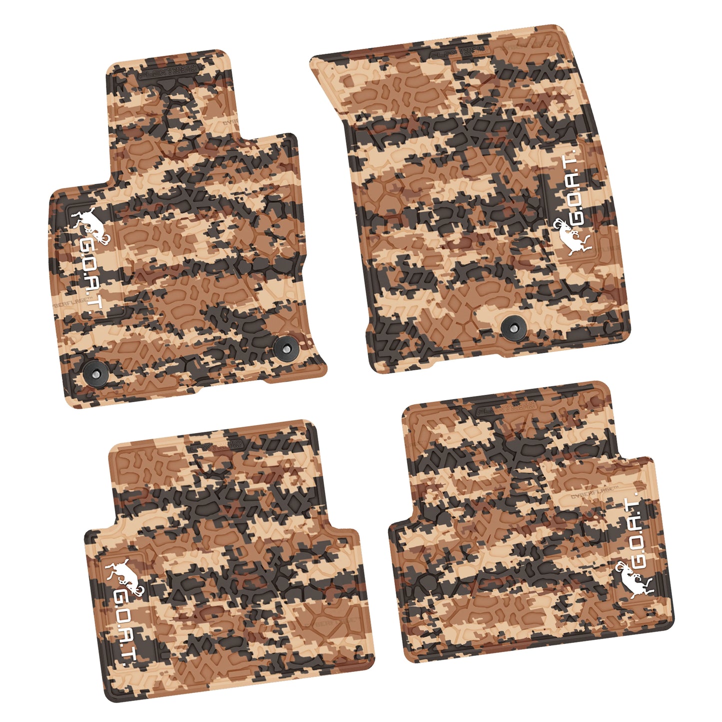 21-25 Ford Bronco Sport Floor Mats (4pc) w/ GOAT Logo