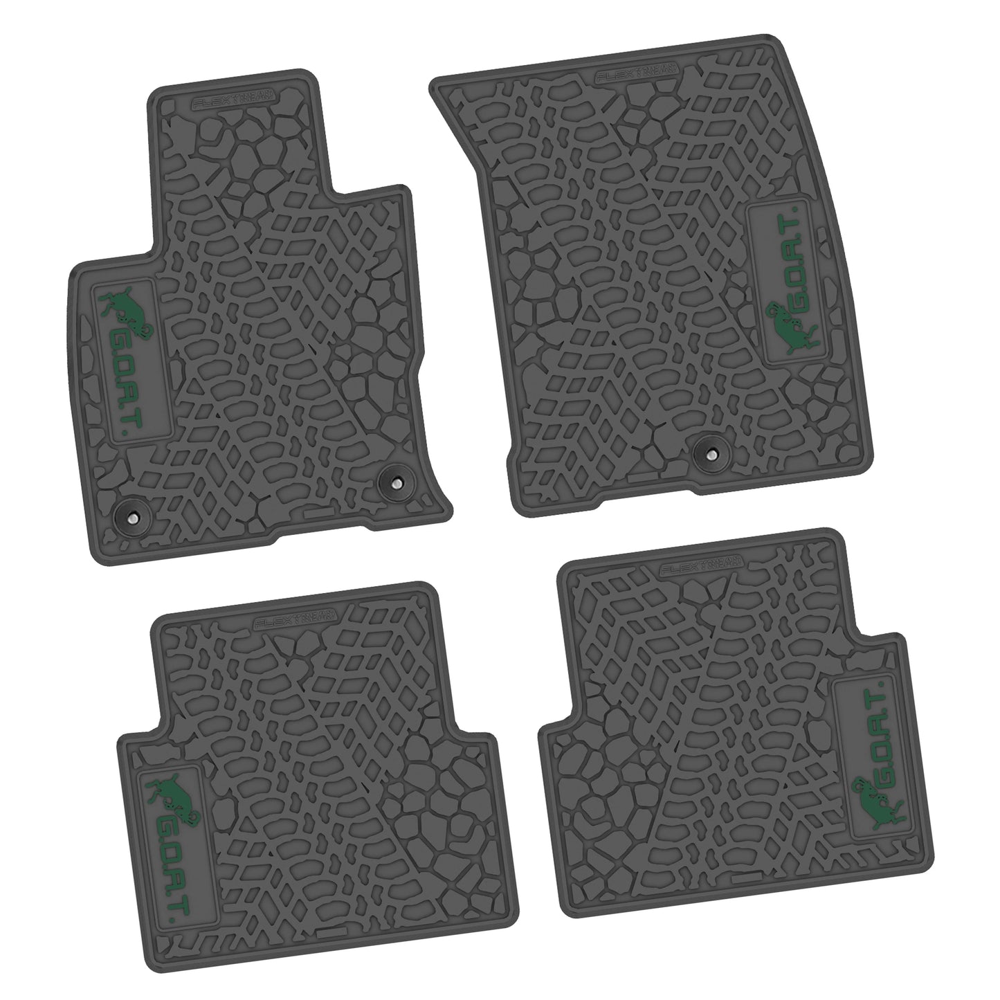 21-25 Ford Bronco Sport Floor Mats (4pc) w/ GOAT Logo