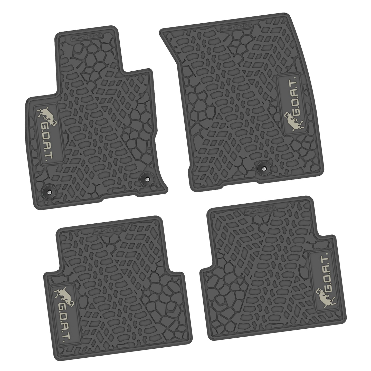 21-25 Ford Bronco Sport Floor Mats (4pc) w/ GOAT Logo