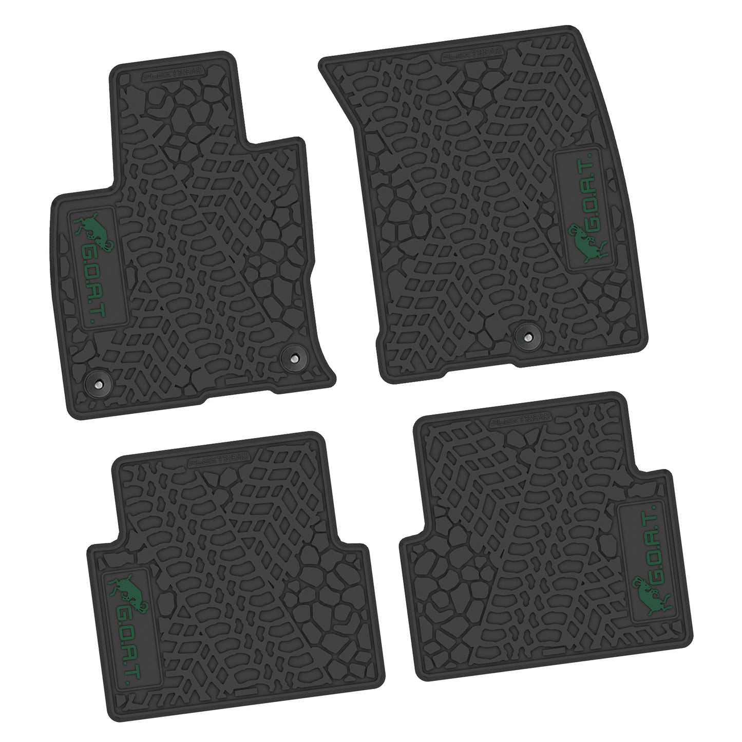 21-25 Ford Bronco Sport Floor Mats (4pc) w/ GOAT Logo