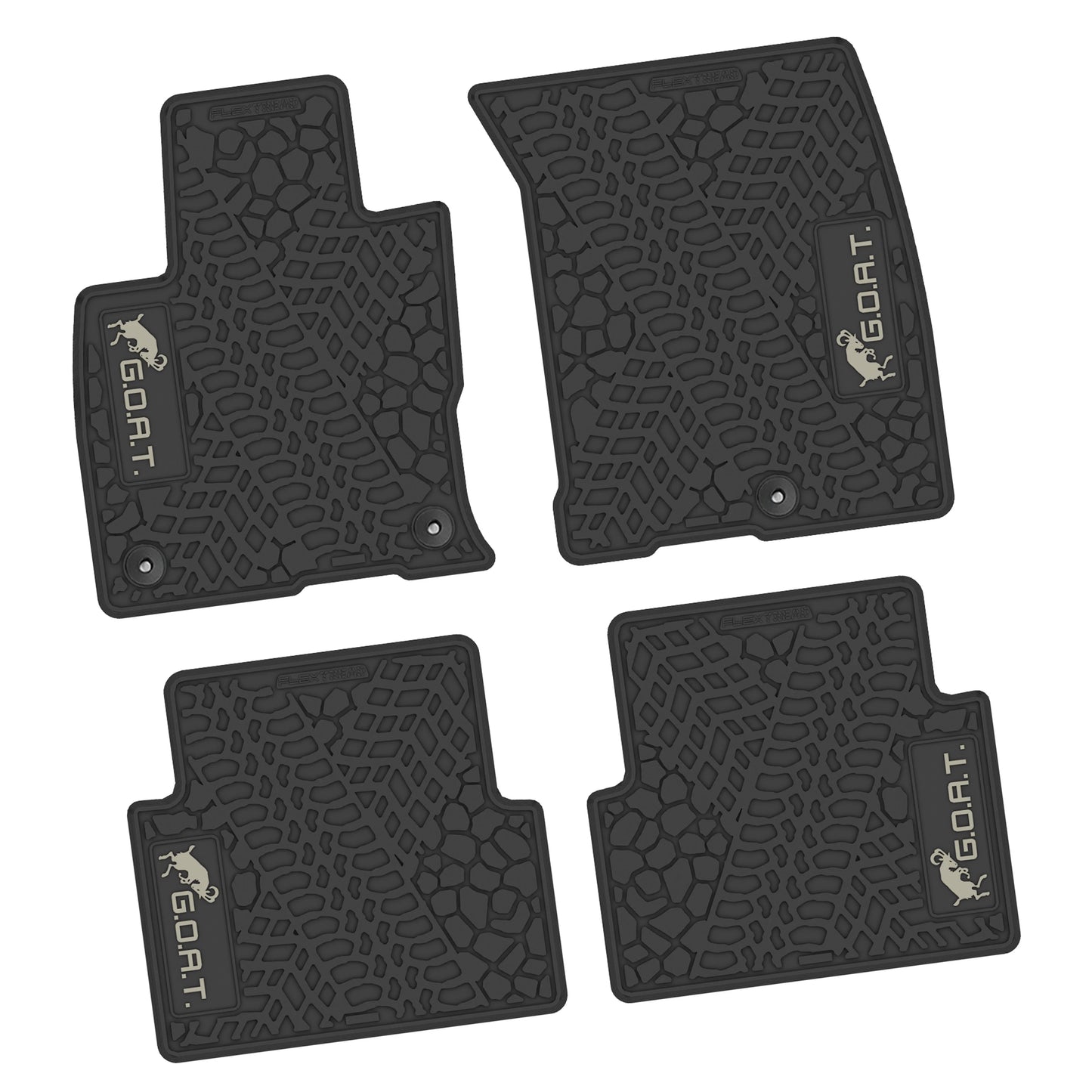 21-25 Ford Bronco Sport Floor Mats (4pc) w/ GOAT Logo