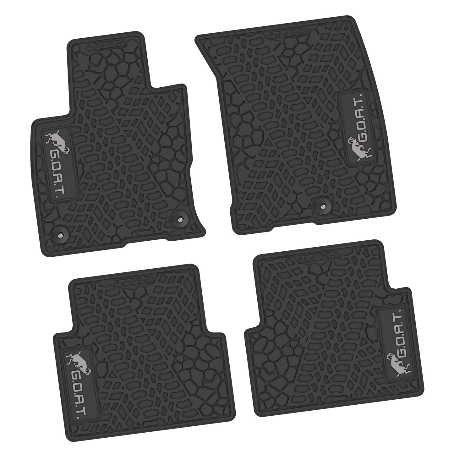 21-25 Ford Bronco Sport Floor Mats (4pc) w/ GOAT Logo
