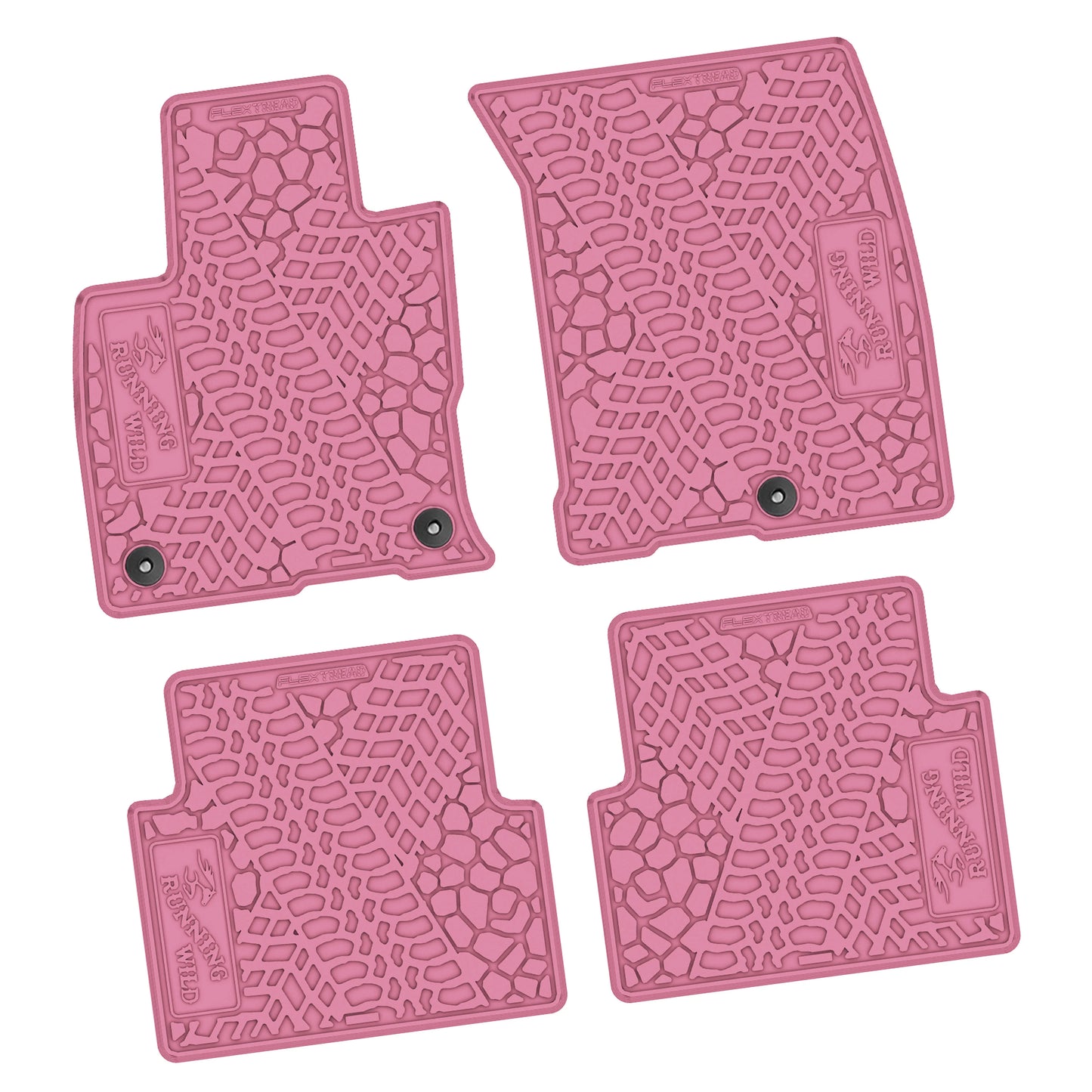 21-25 Ford Bronco Sport Floor Mats (4pc) w/ Running Wild Logo