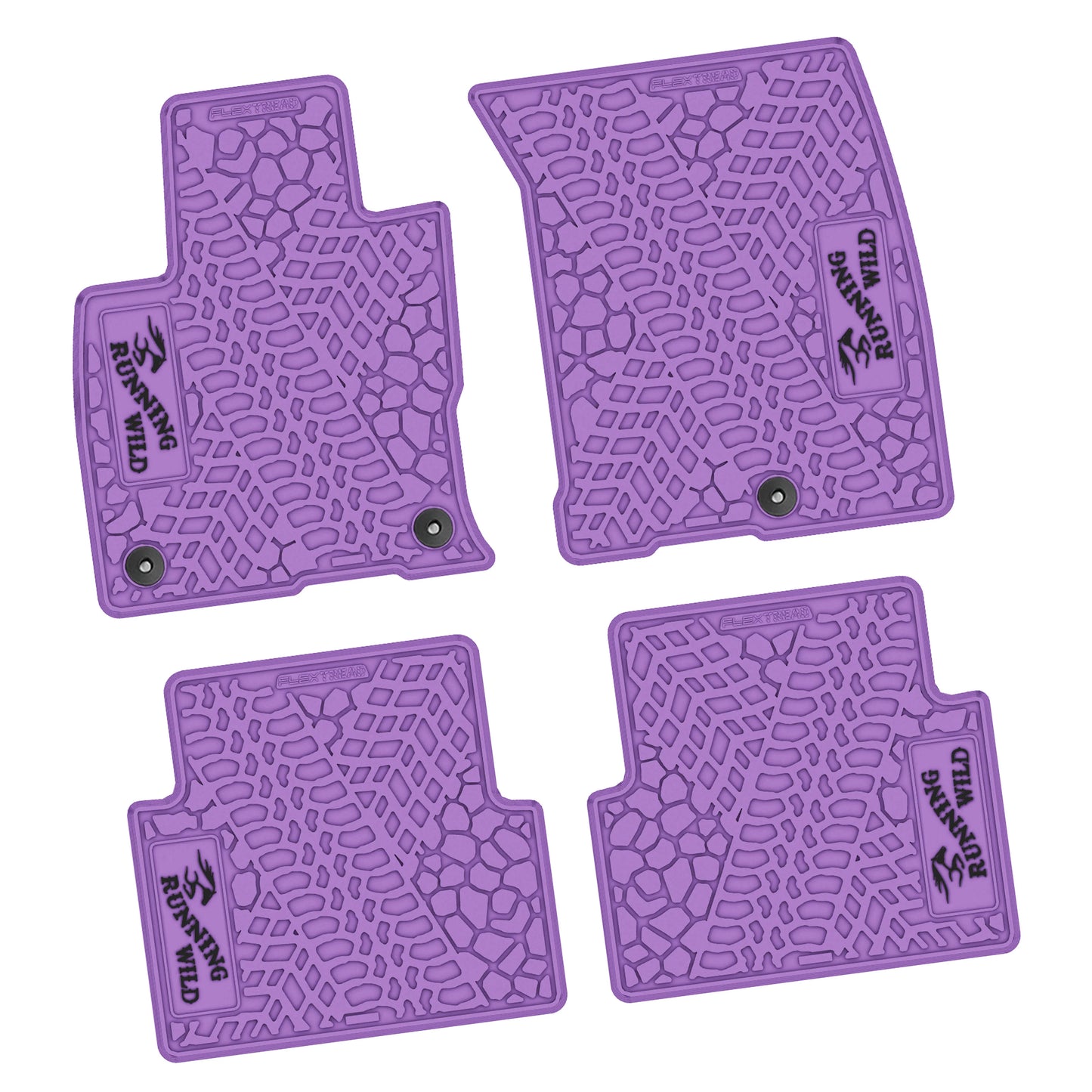 21-25 Ford Bronco Sport Floor Mats (4pc) w/ Running Wild Logo