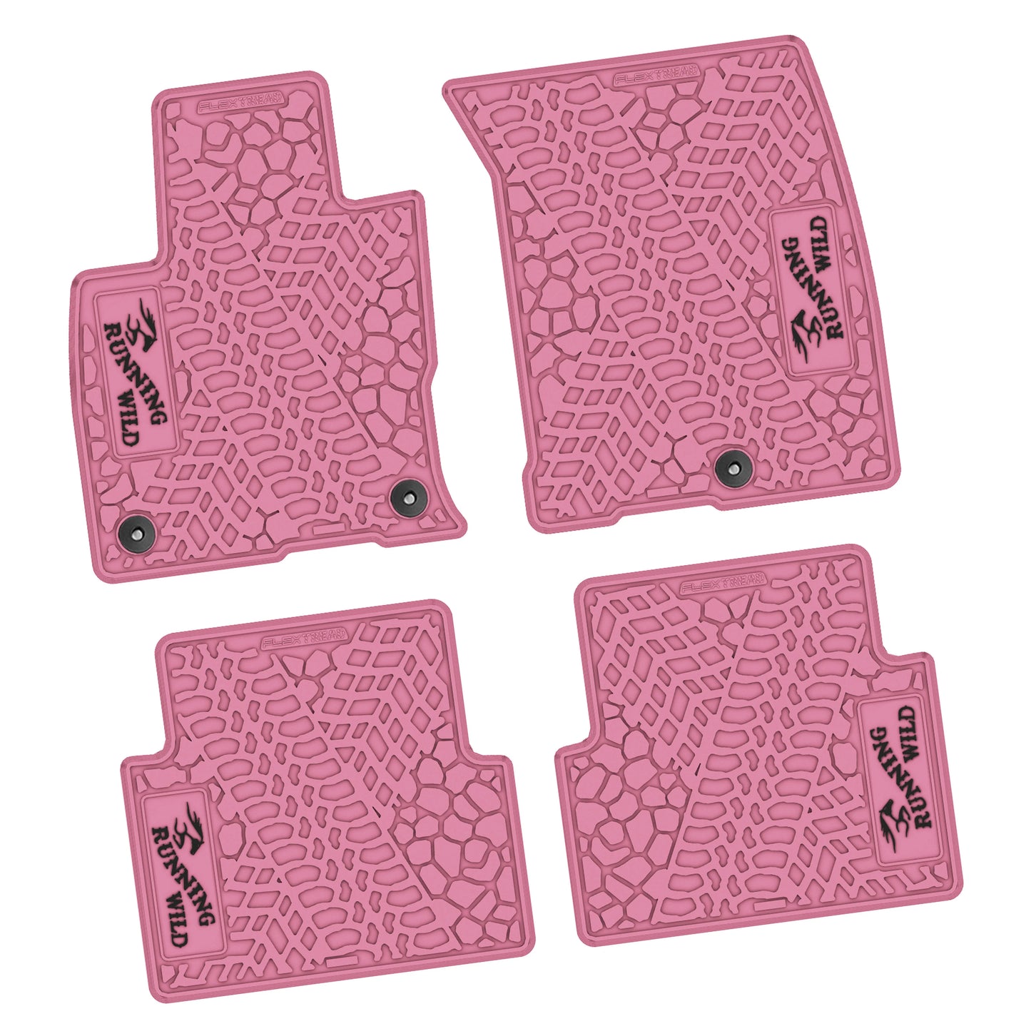 21-25 Ford Bronco Sport Floor Mats (4pc) w/ Running Wild Logo