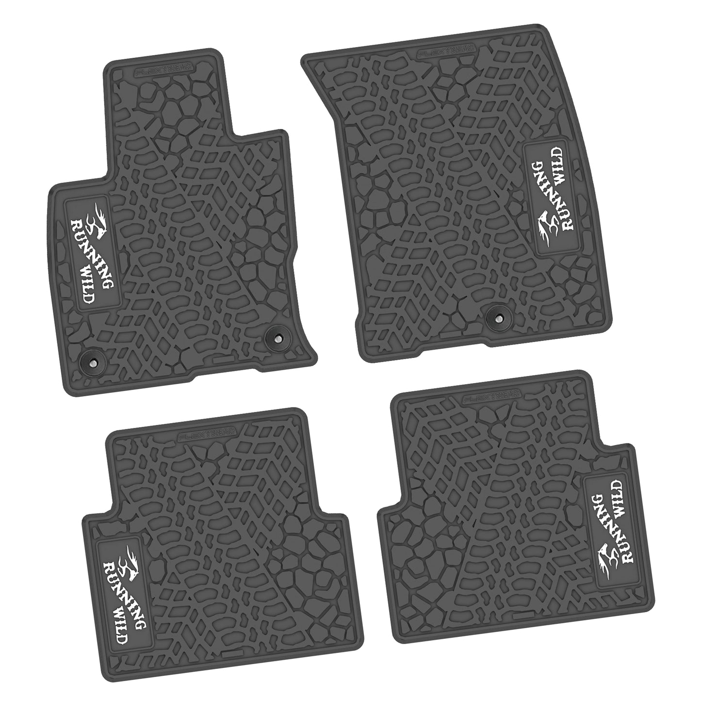 21-25 Ford Bronco Sport Floor Mats (4pc) w/ Running Wild Logo