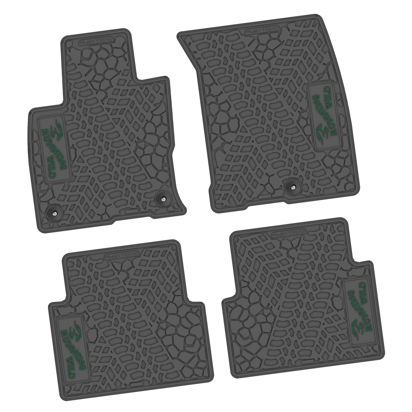 21-25 Ford Bronco Sport Floor Mats (4pc) w/ Running Wild Logo
