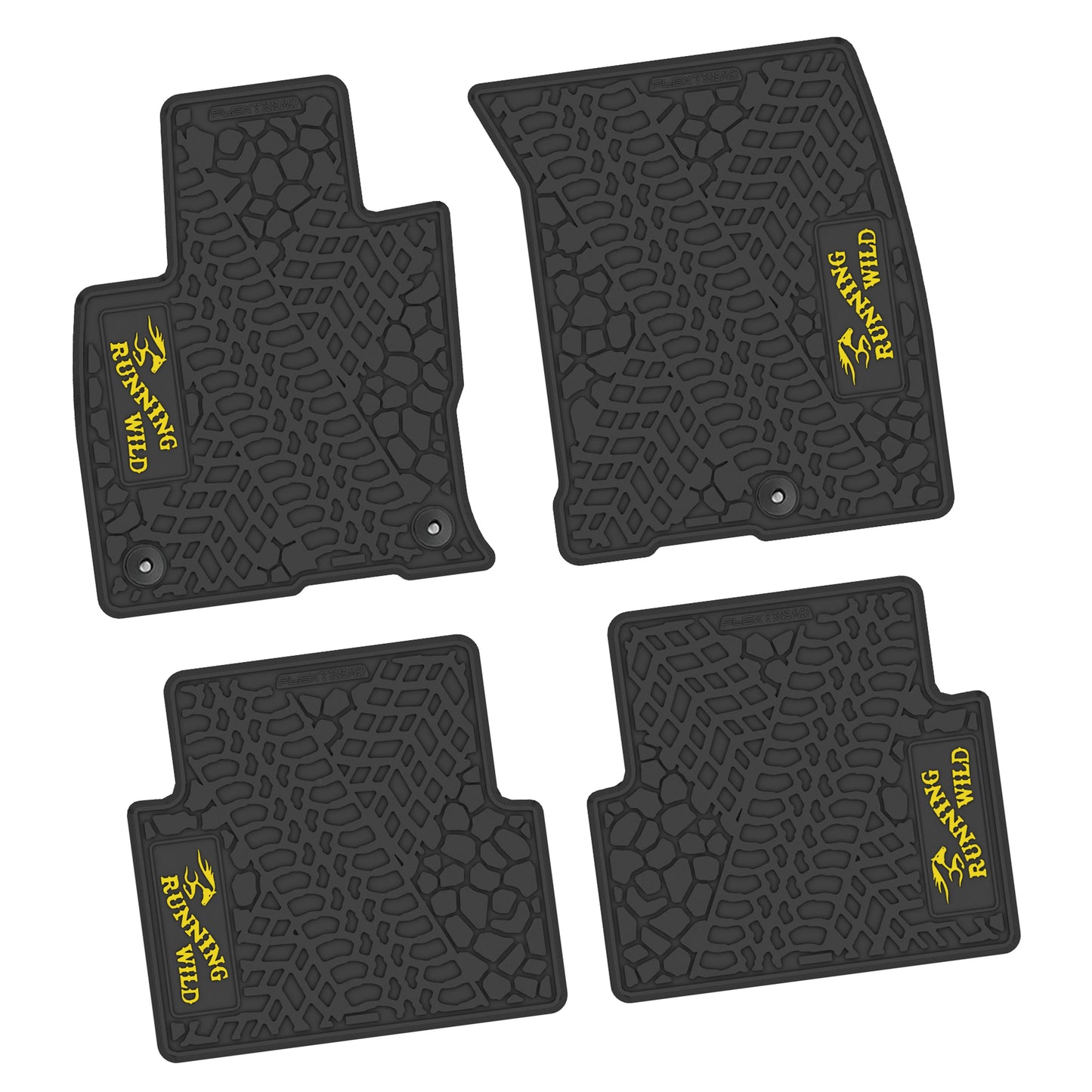 21-25 Ford Bronco Sport Floor Mats (4pc) w/ Running Wild Logo