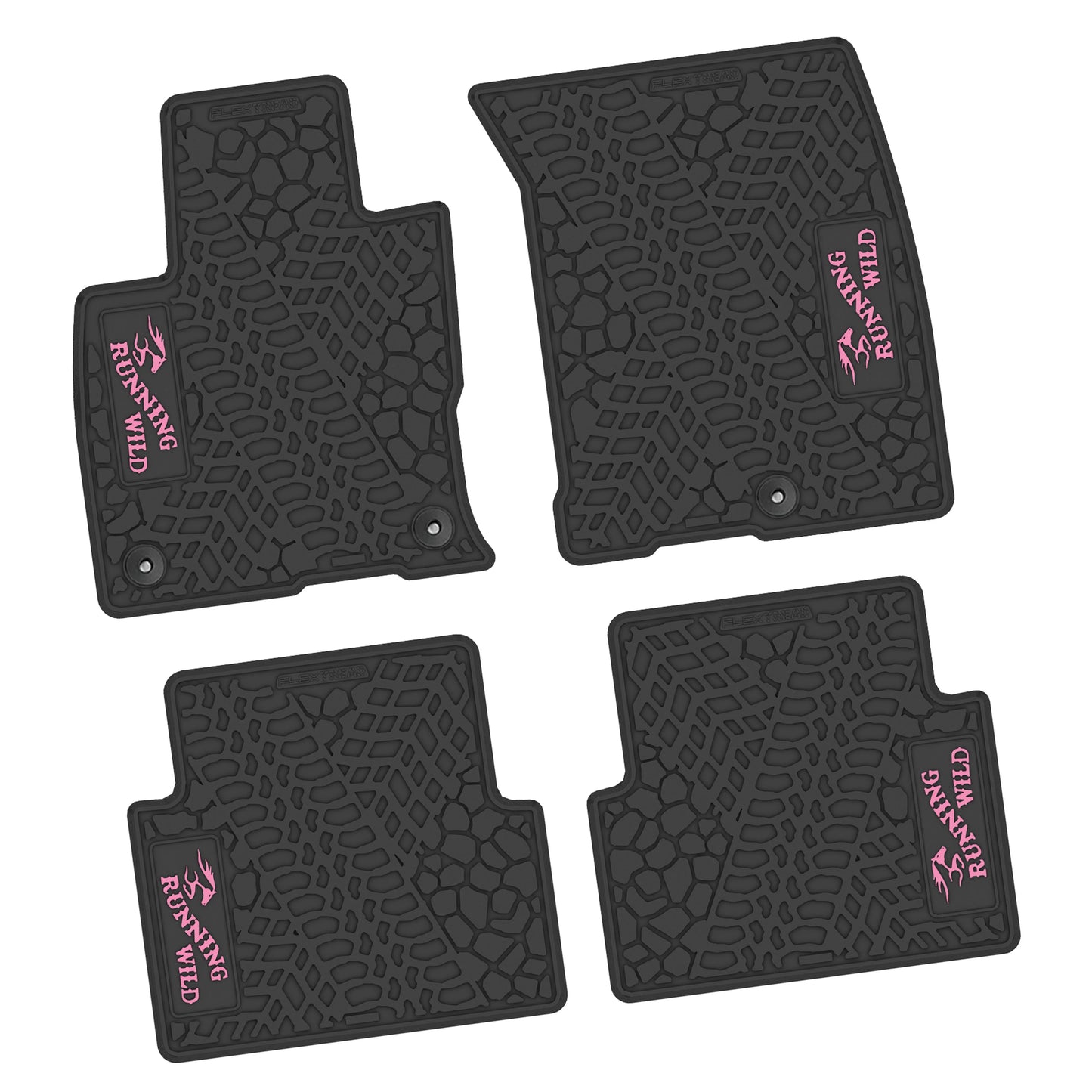 21-25 Ford Bronco Sport Floor Mats (4pc) w/ Running Wild Logo