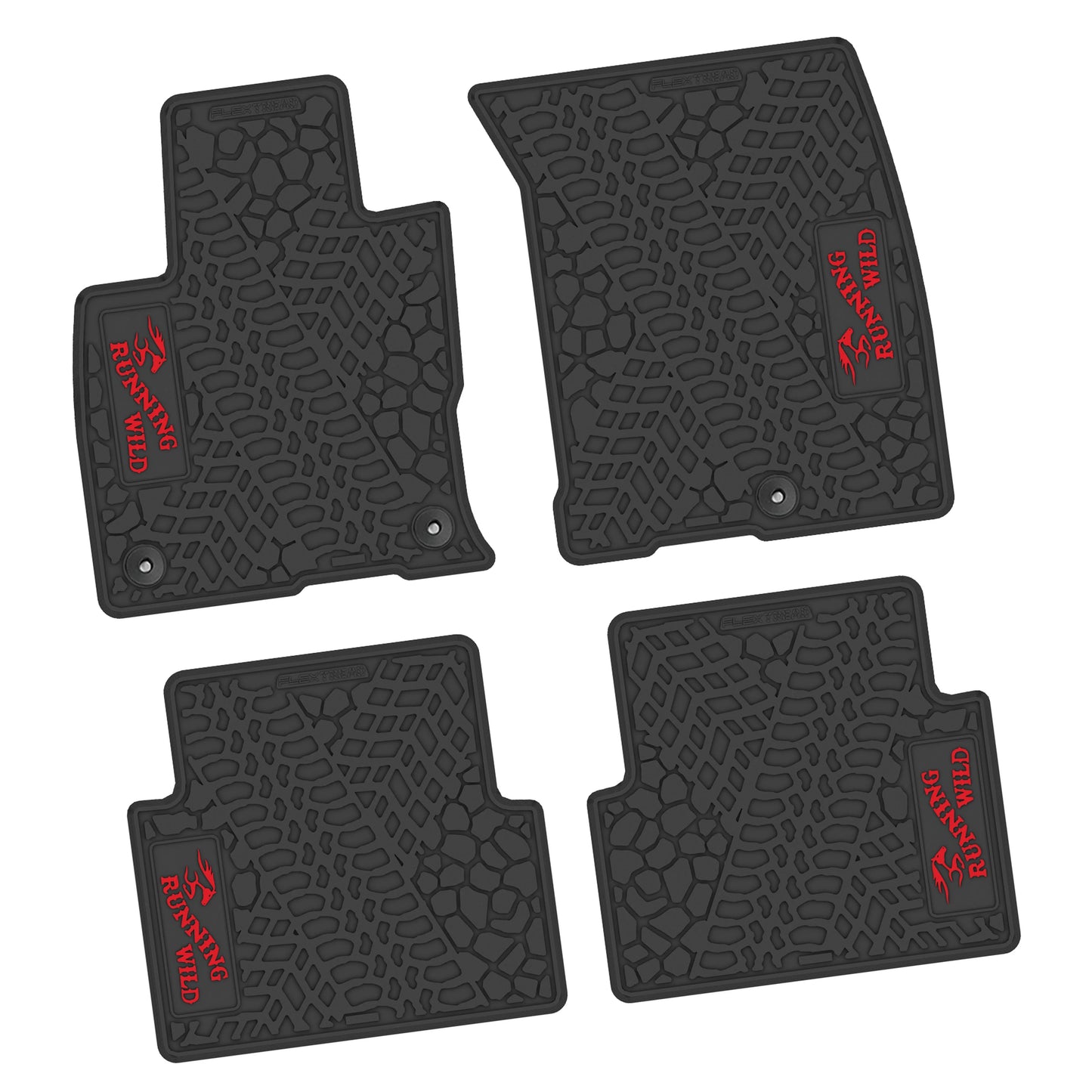 21-25 Ford Bronco Sport Floor Mats (4pc) w/ Running Wild Logo