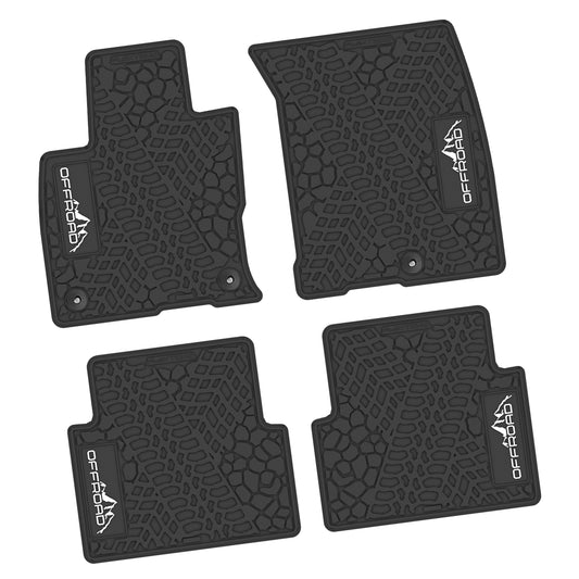 21-25 Ford Bronco Sport Floor Mats (4pc) w/ Offroad Logo