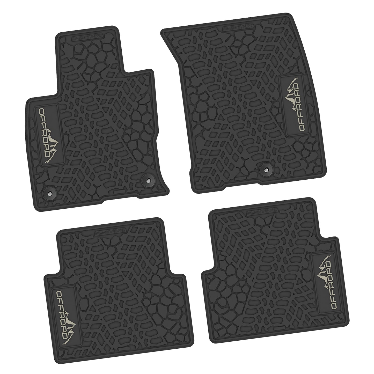 21-25 Ford Bronco Sport Floor Mats (4pc) w/ Offroad Logo