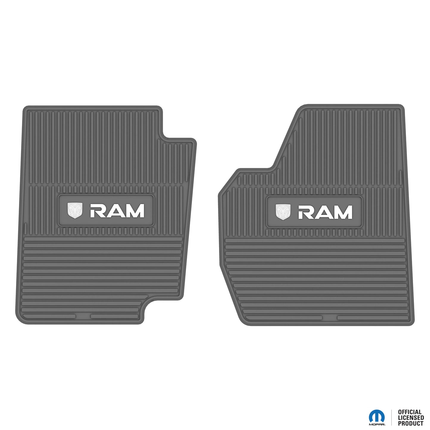 94-01 RAM 1500 & 94-02 RAM 2500/3500 Regular Cab Floor Mats (2pc) w/ RAM Logo