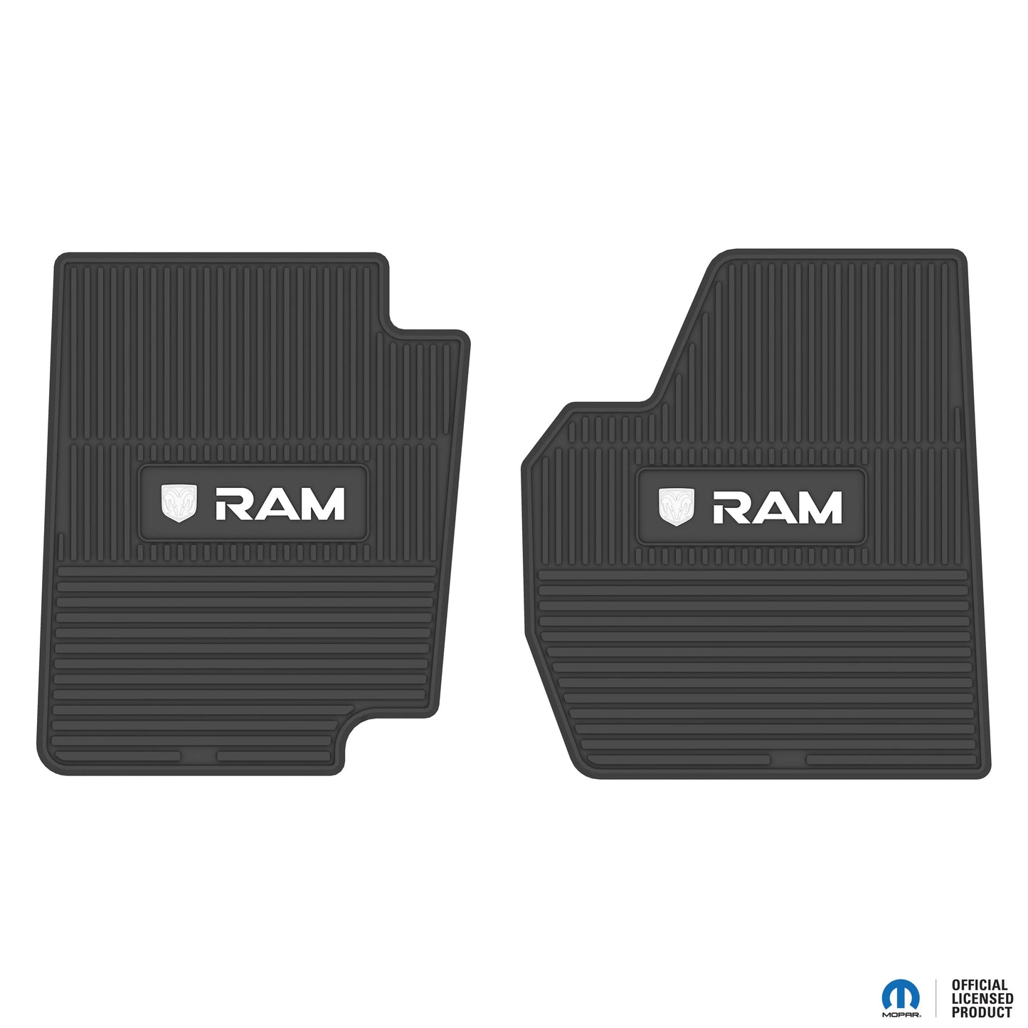 94-01 RAM 1500 & 94-02 RAM 2500/3500 Regular Cab Floor Mats (2pc) w/ RAM Logo