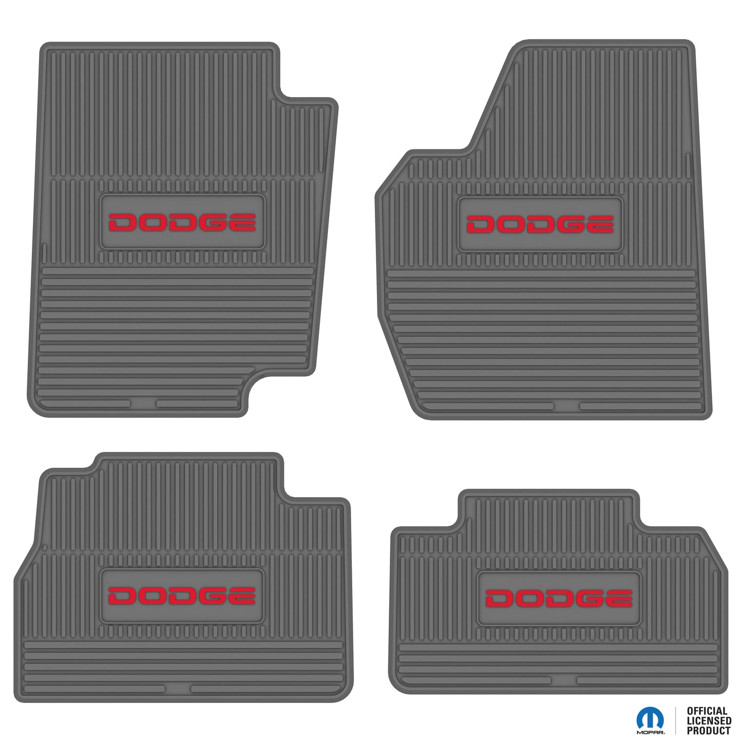 1995–2001 Ram 1500, 1995–1999 Ram 2500 & 1995–1997 Ram 3500 Club Cab Floor Mats (4-Piece) w/ Dodge Logo