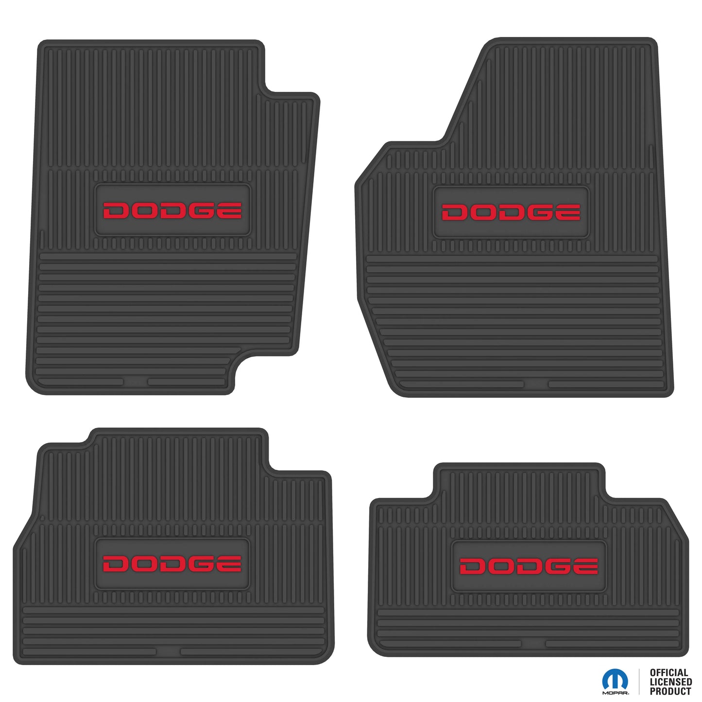 95-01 RAM 1500, 95-99 RAM 2500 & 95-97 RAM 3500 Club Cab Floor Mats (4pc) w/ Dodge Logo