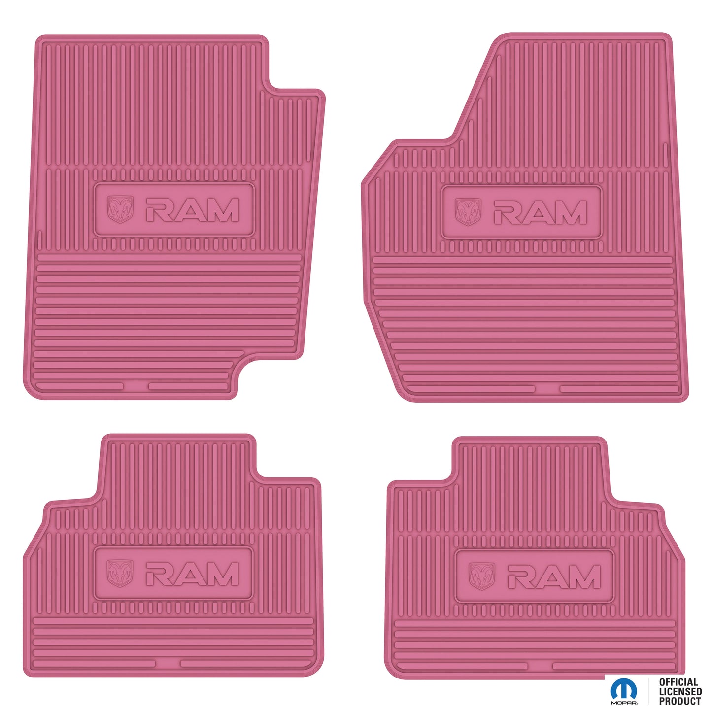 98-01 RAM 1500 & 98-02 RAM 2500/3500 Quad Cab Floor Mats (4pc) w/ RAM Logo