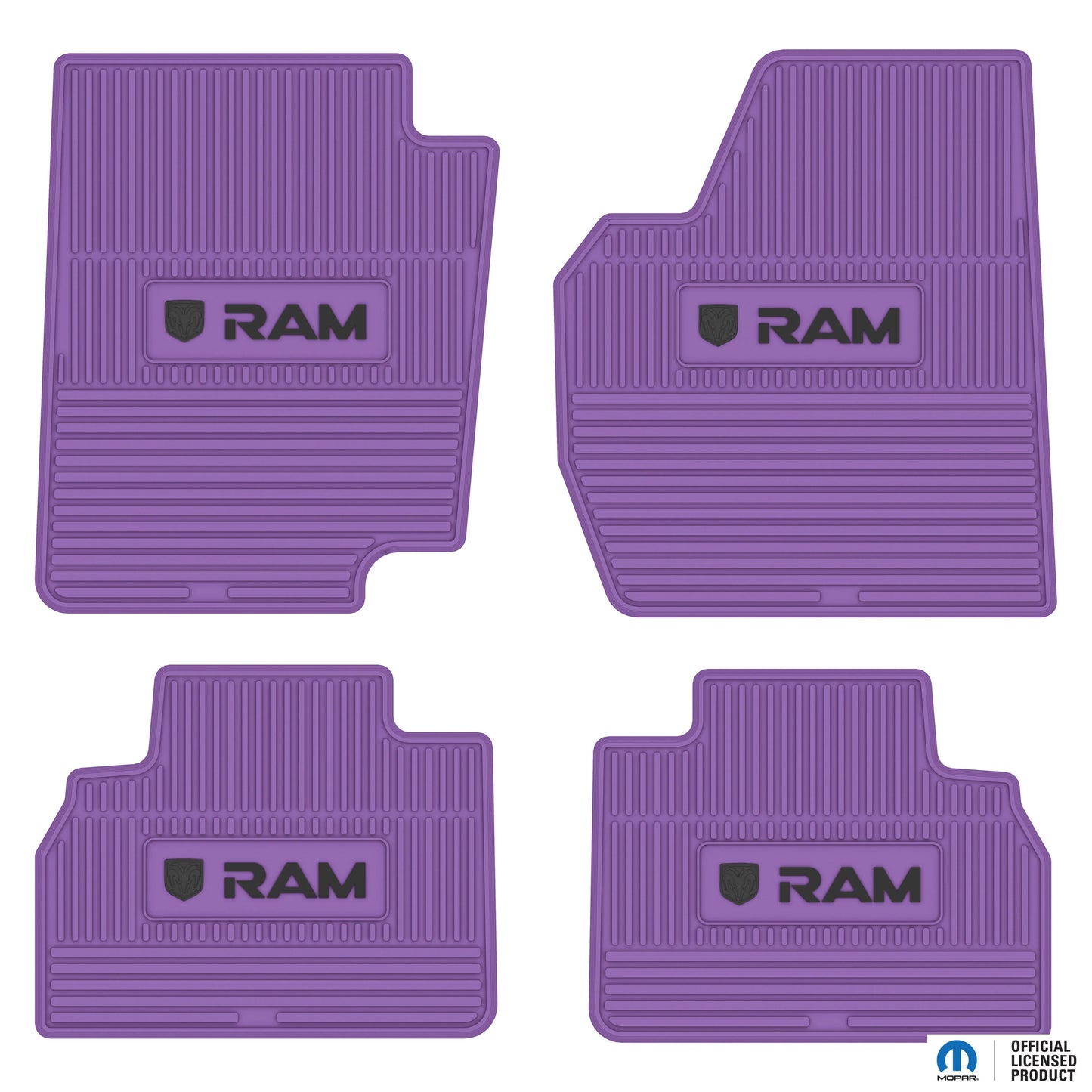 98-01 RAM 1500 & 98-02 RAM 2500/3500 Quad Cab Floor Mats (4pc) w/ RAM Logo